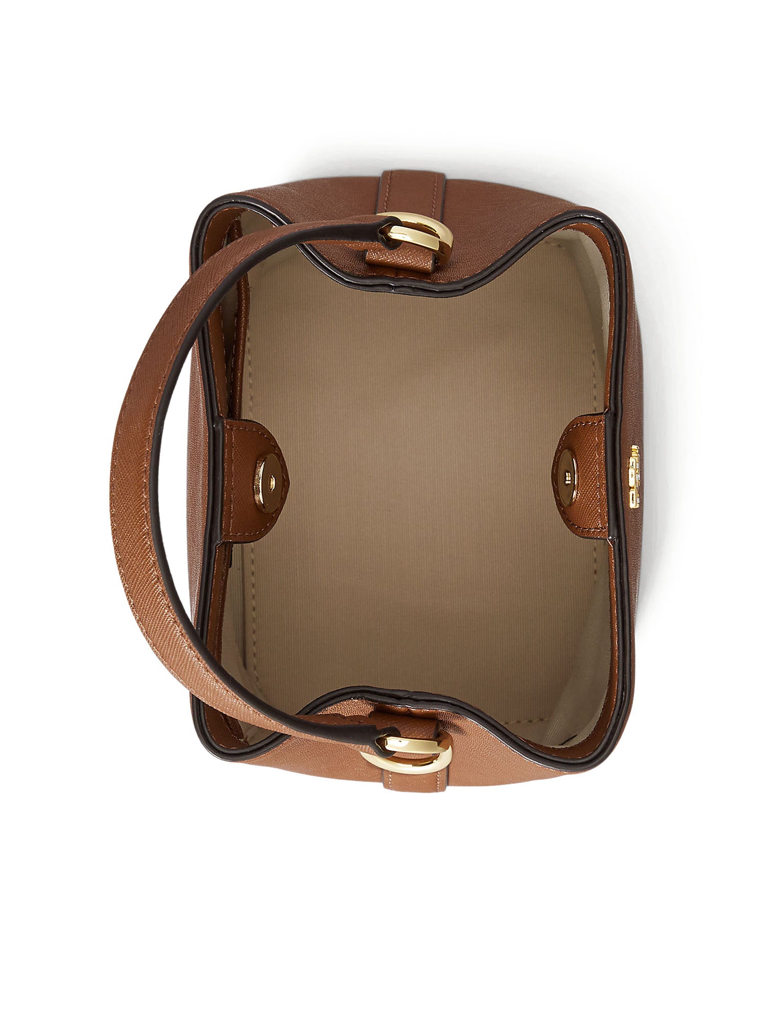 Lauren Ralph Lauren Reese Sm Bkt Bucket Bag Small Marrone