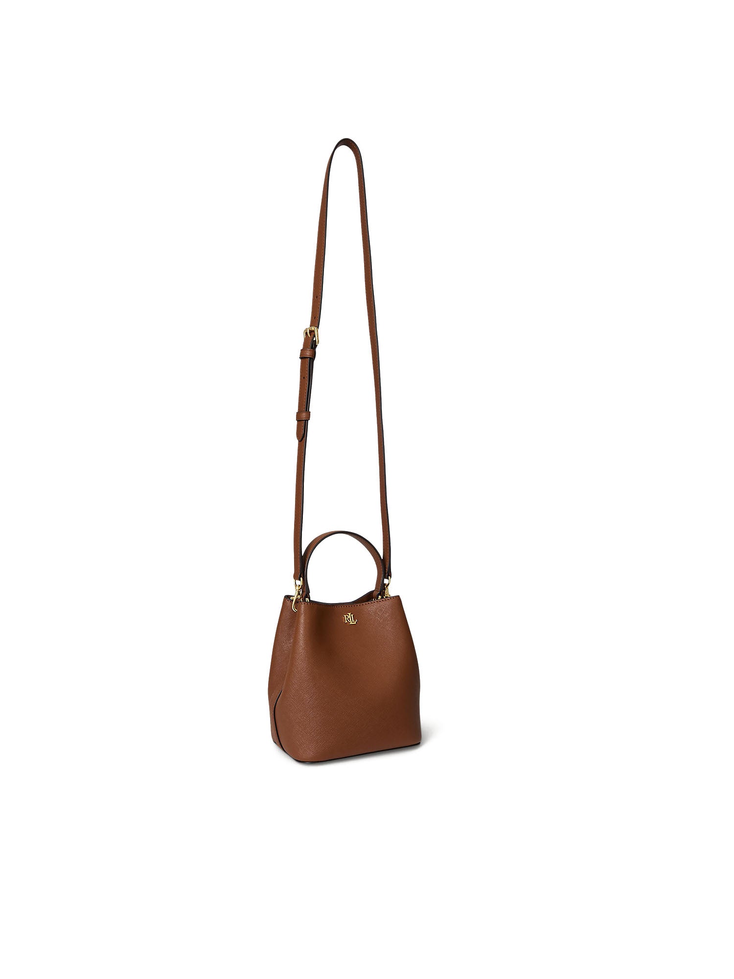 Lauren Ralph Lauren Reese Sm Bkt Bucket Bag Small Marrone