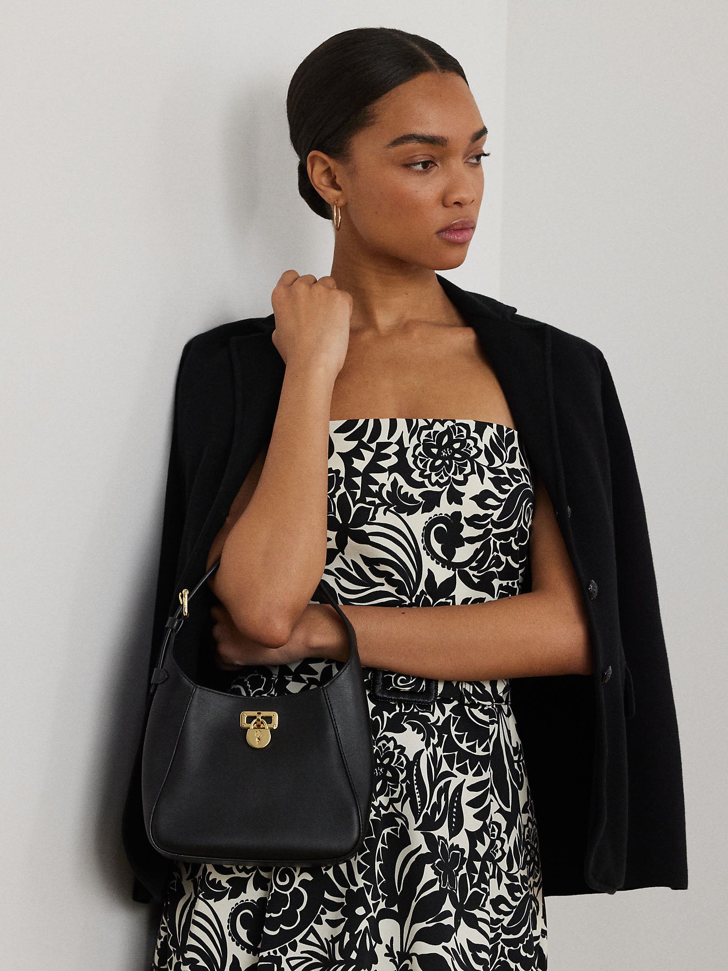 Lauren Ralph Lauren Tanner Sm Sh Shoulder Bag Nero