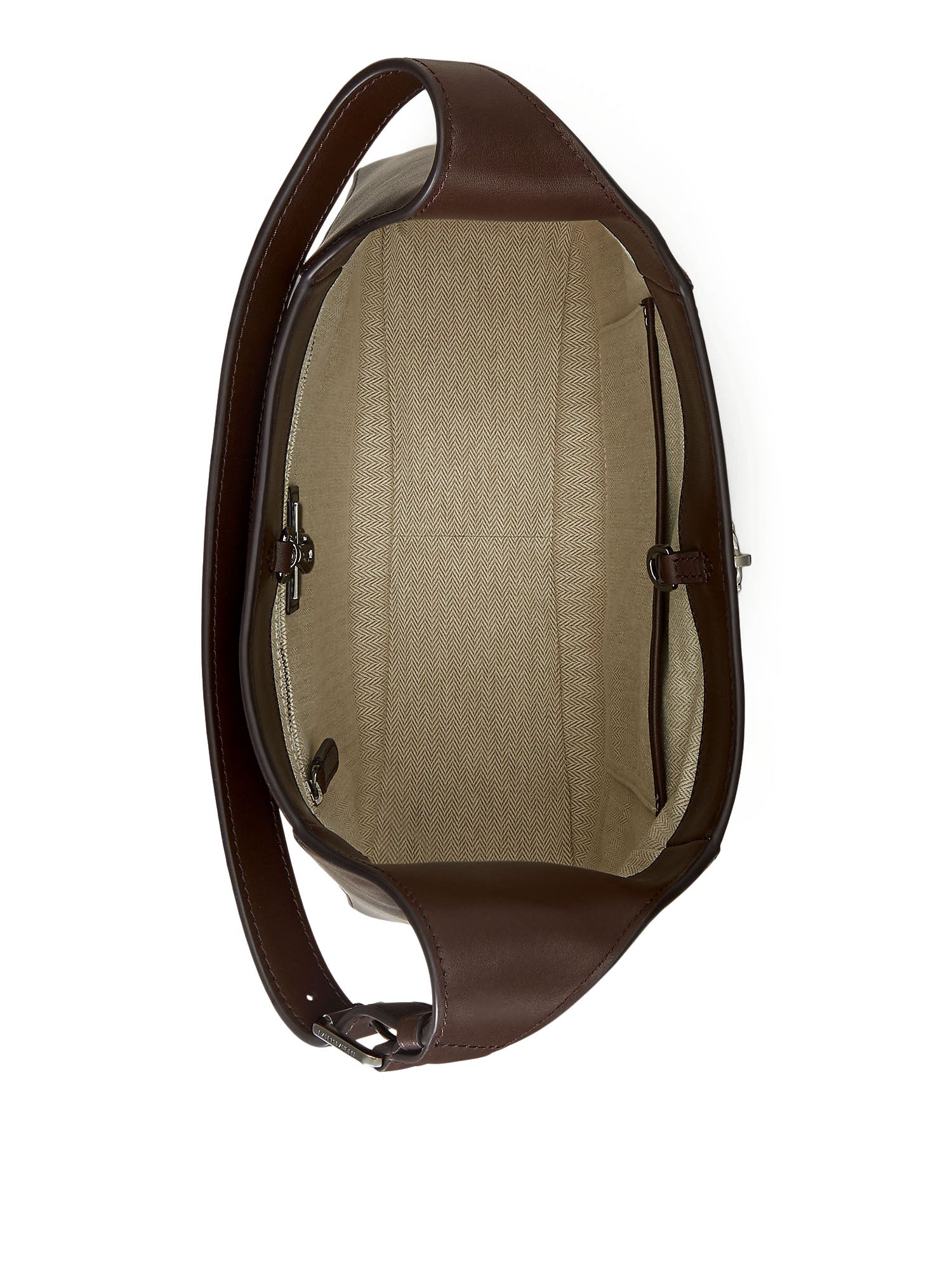 Lauren Ralph Lauren Tanner Lg Sh Shoulder Bag Large Marrone