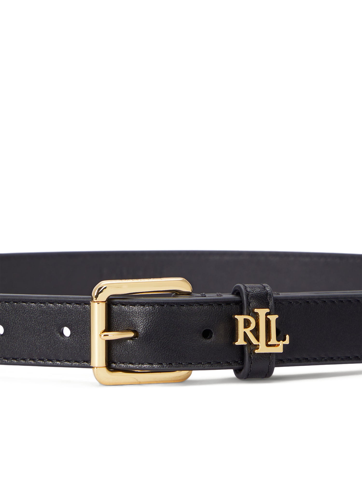 Lauren Ralph Lauren Lgo Kpper 25 Belt Skinny Nero