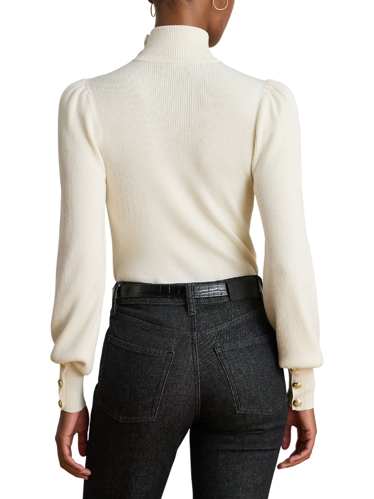 Lauren Ralph Lauren Dworina Long Sleeve Pullover Bianco