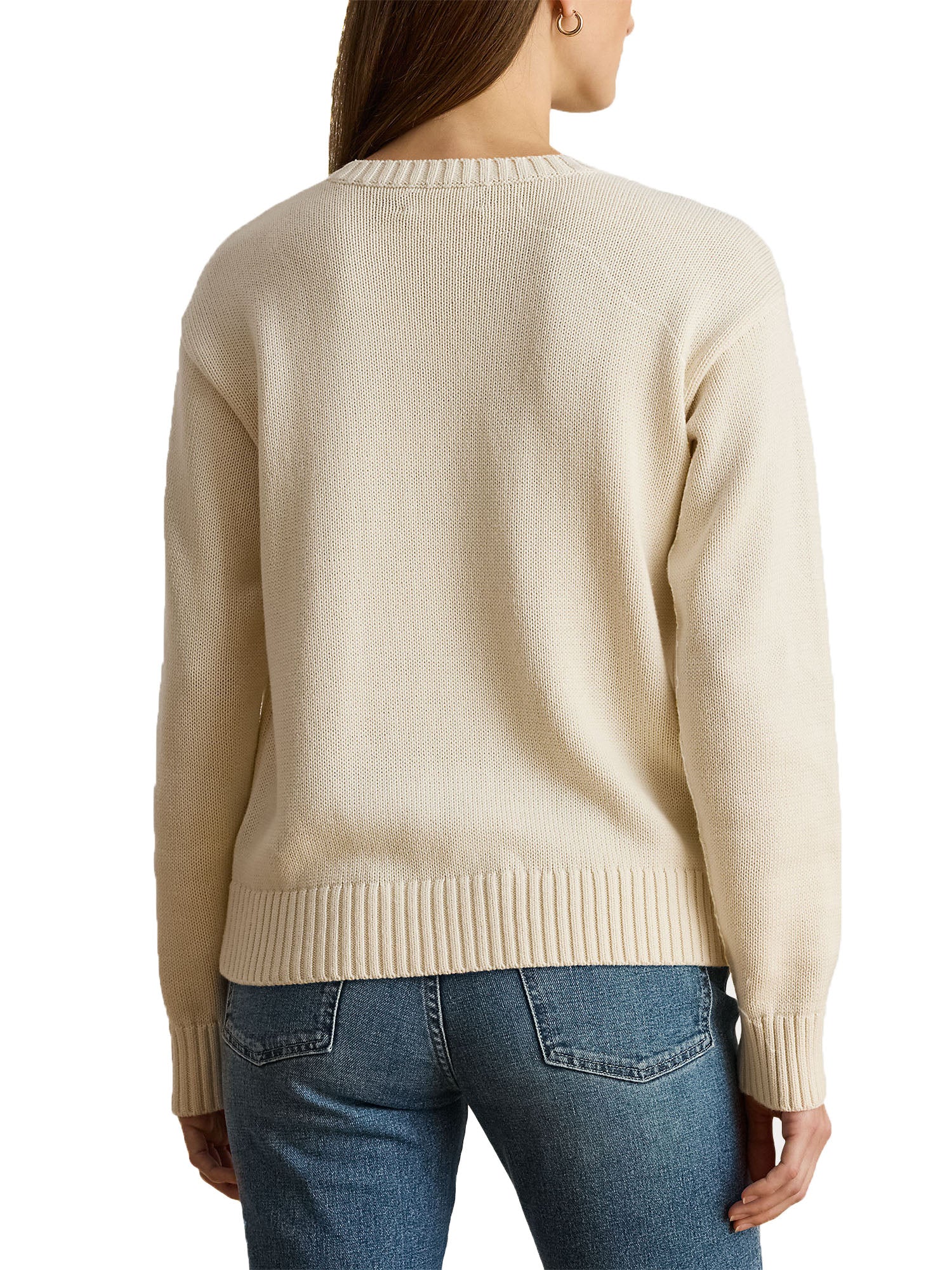 Lauren Ralph Lauren Riednee Long Sleeve Donna Bianco