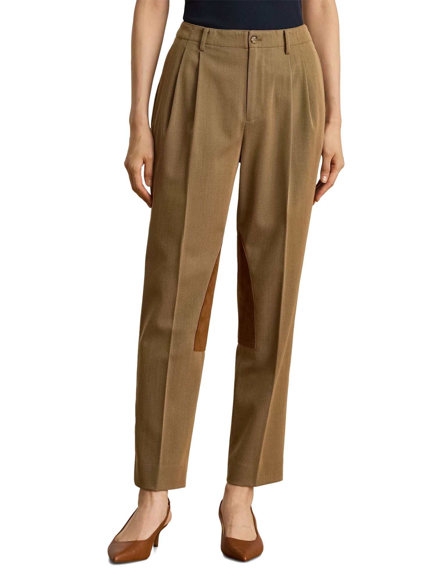 Lauren Ralph Lauren Calaird Ankle Pantalone Donna Beige