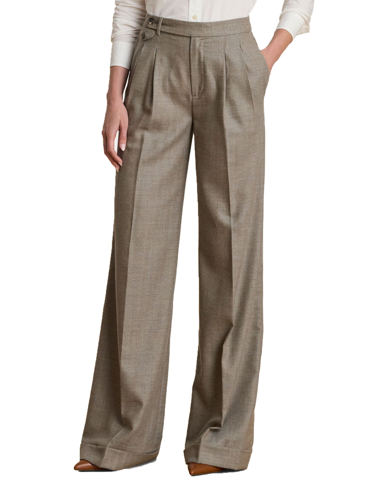 Lauren Ralph Lauren Wilva Full Lenght Pantalone Donna Beige