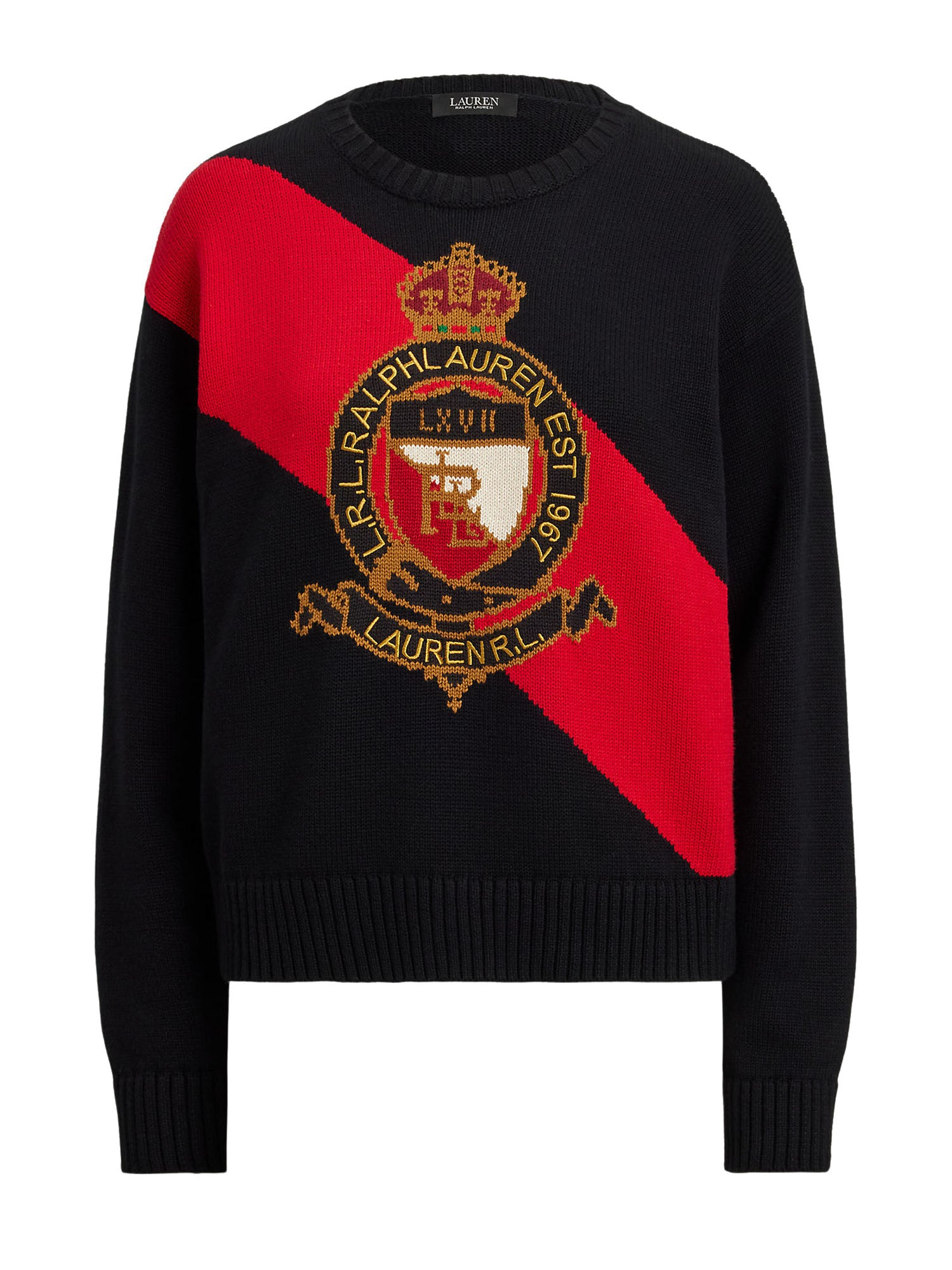 Lauren Ralph Lauren Riednee Long Sleeve Donna Nero