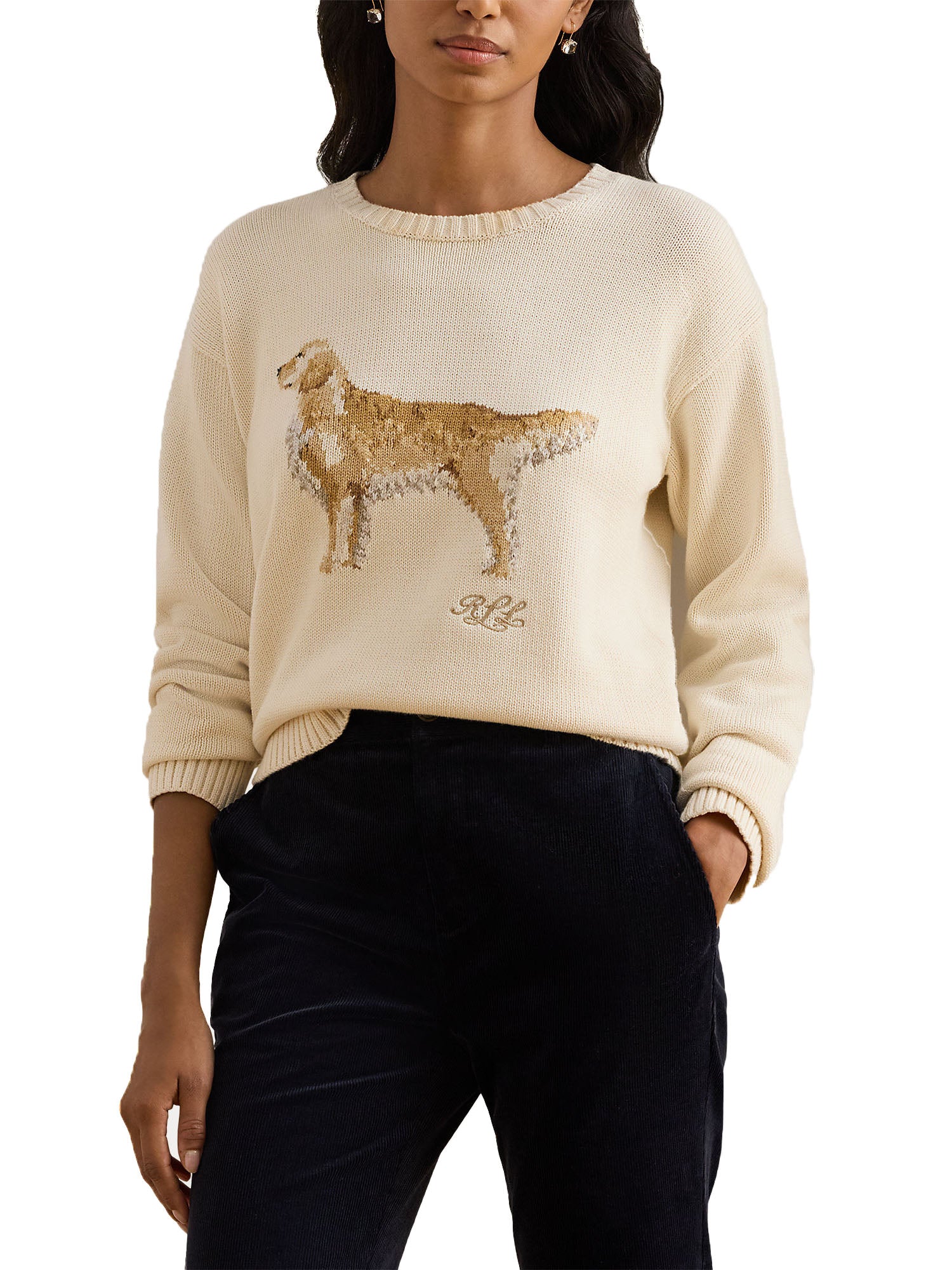 Lauren Ralph Lauren Riednee Long Sleeve Bianco