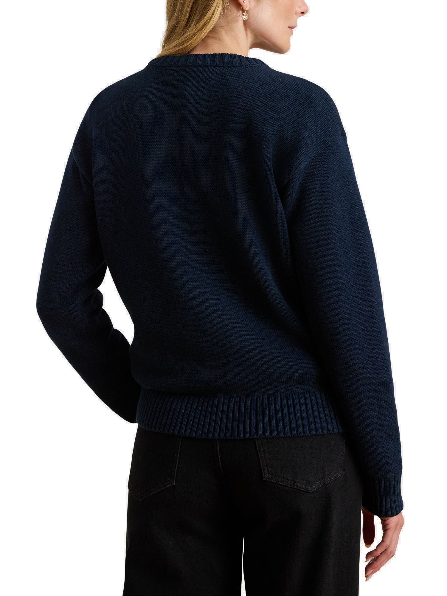 Lauren Ralph Lauren Riednee Long Sleeve Maglione Donna Blu