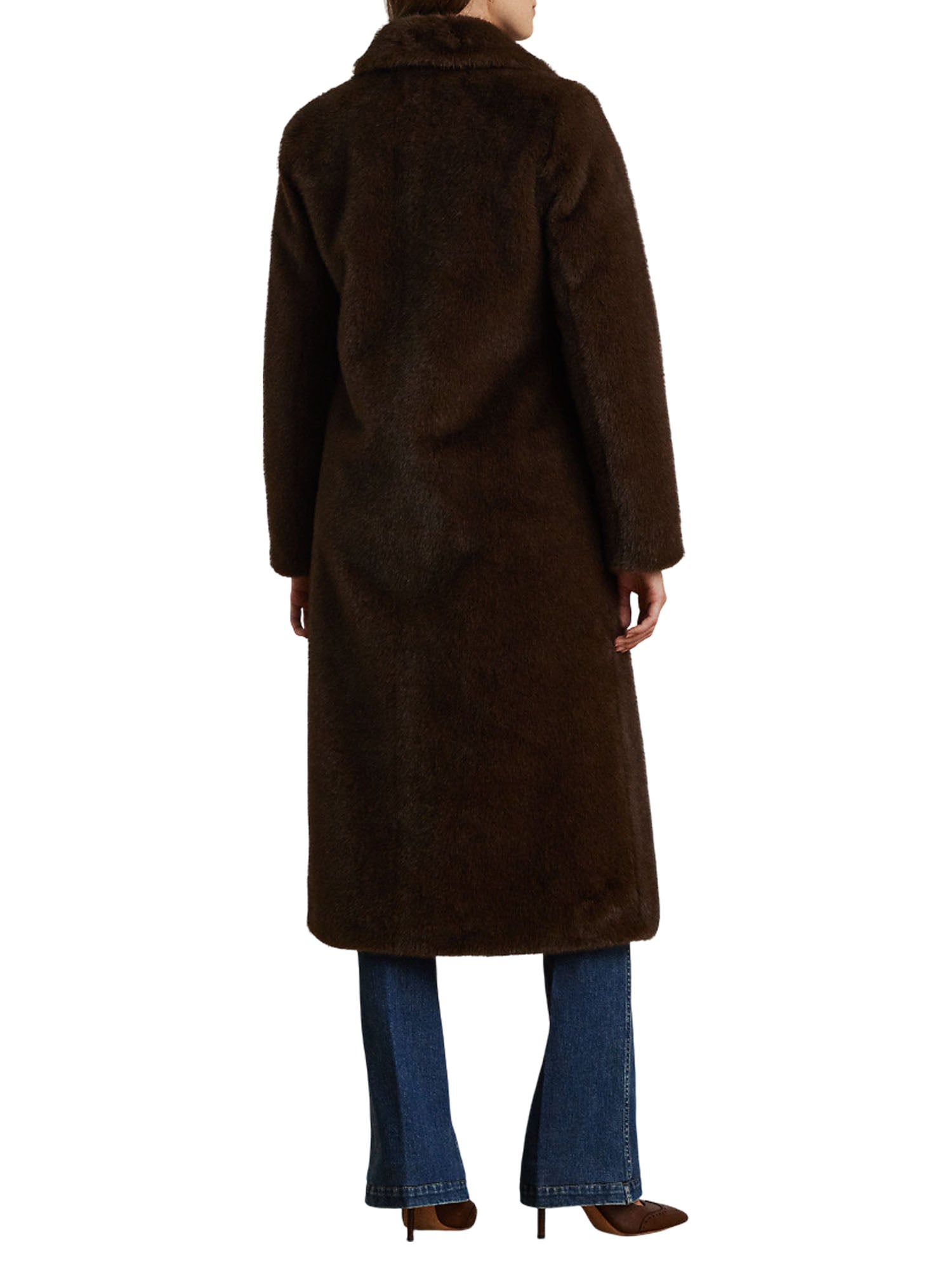 Lauren Ralph Lauren Bltd Wr46 Lined Coat Marrone