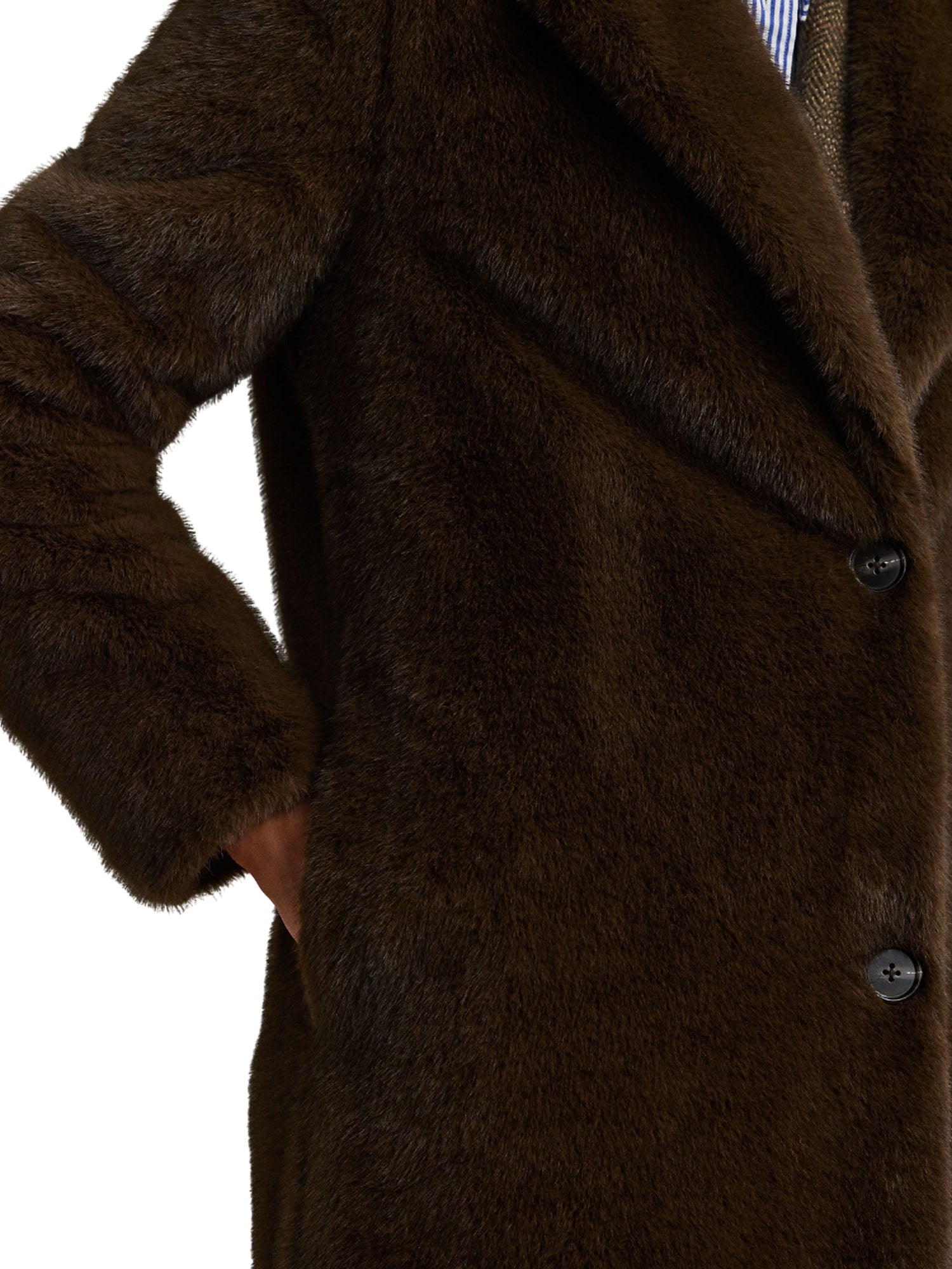 Lauren Ralph Lauren Bltd Wr46 Lined Coat Marrone