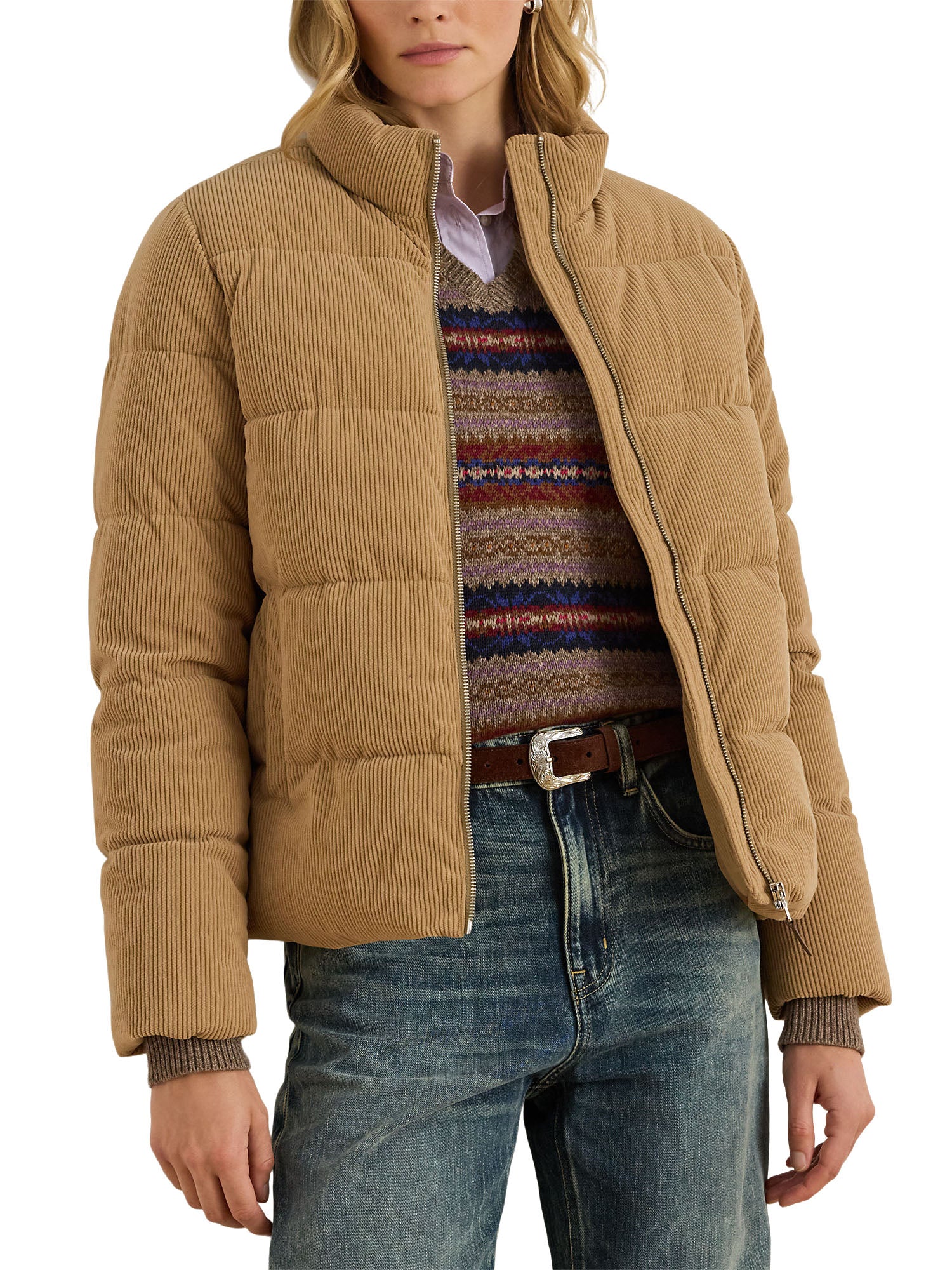 Lauren Ralph Lauren Crd Puffet Giacca Donna Marrone