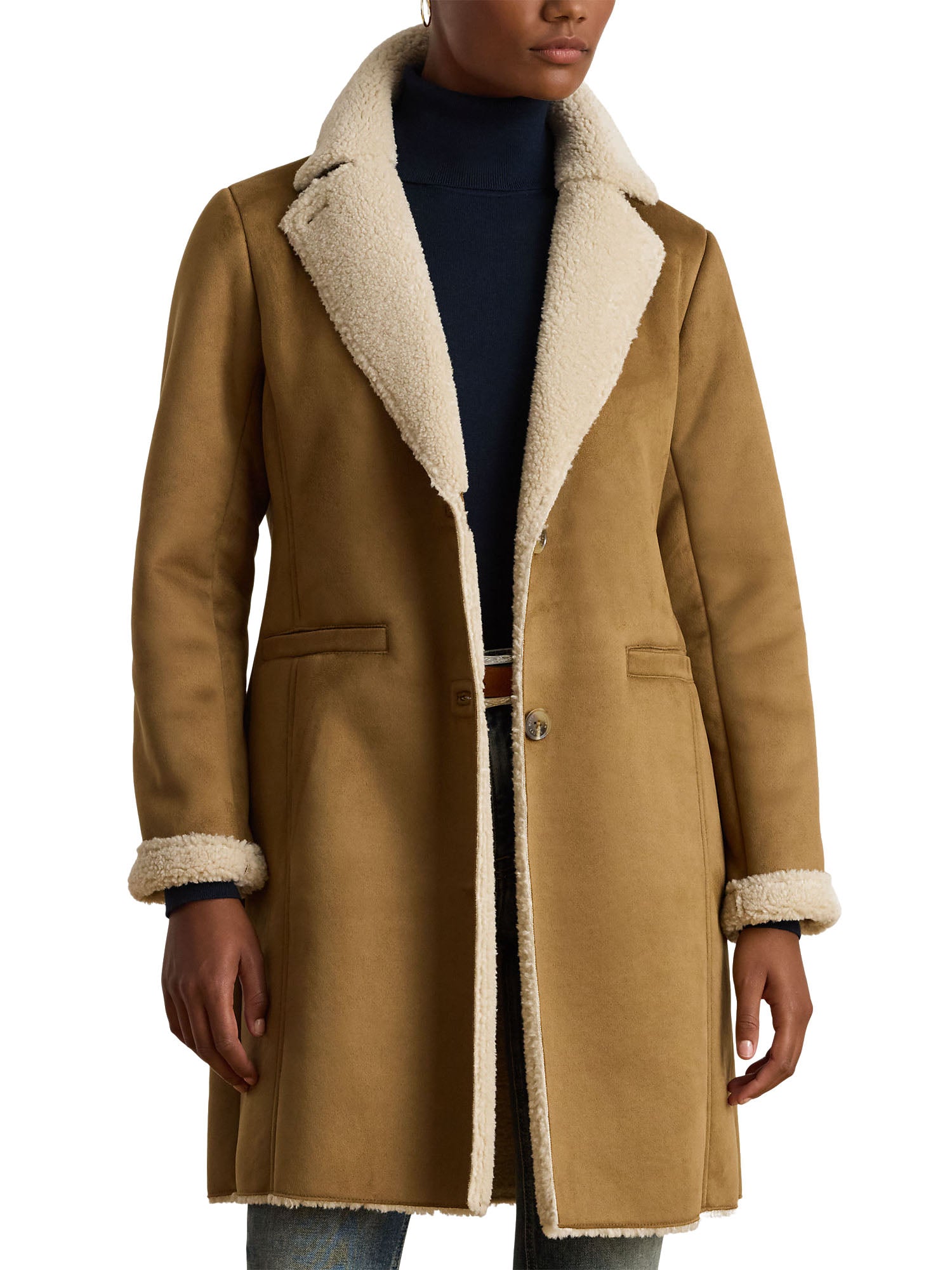 Lauren Ralph Lauren Fx Sh 35unlined Cappotto Donna Marrone