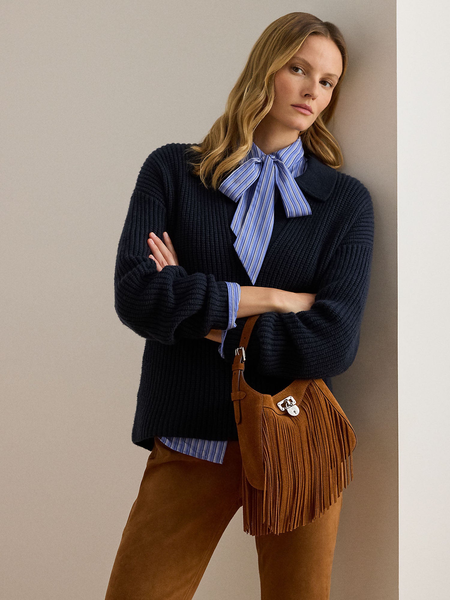 Lauren Ralph Lauren Tanner Borsa Beige