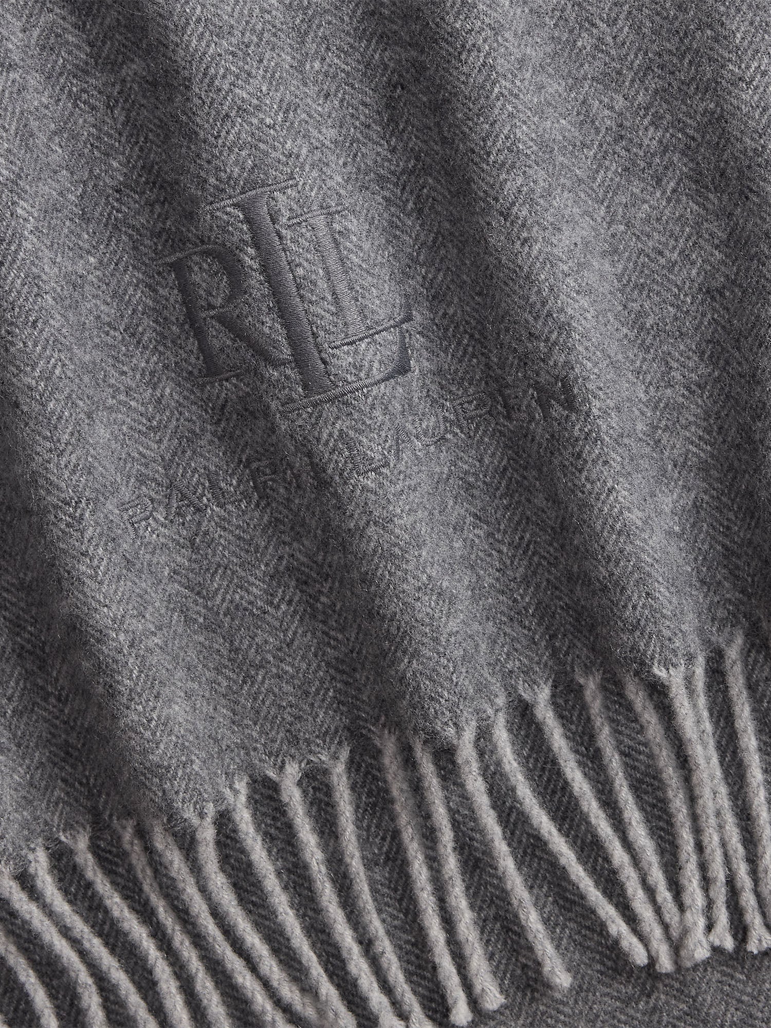 Lauren Ralph Lauren Wl Cshmr Sgn Scarf Grigio