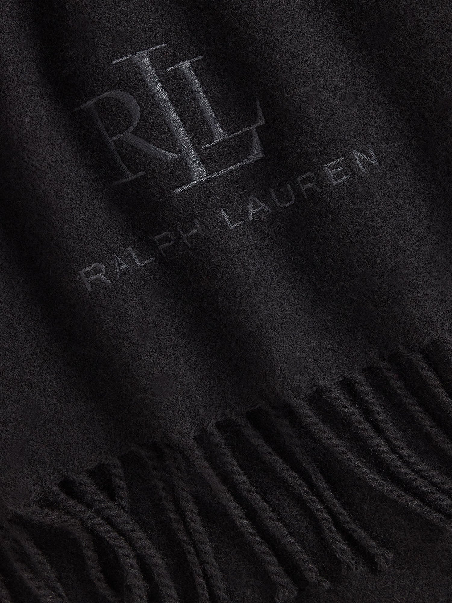 Lauren Ralph Lauren Wl Cshmr Sgn Scarf Nero