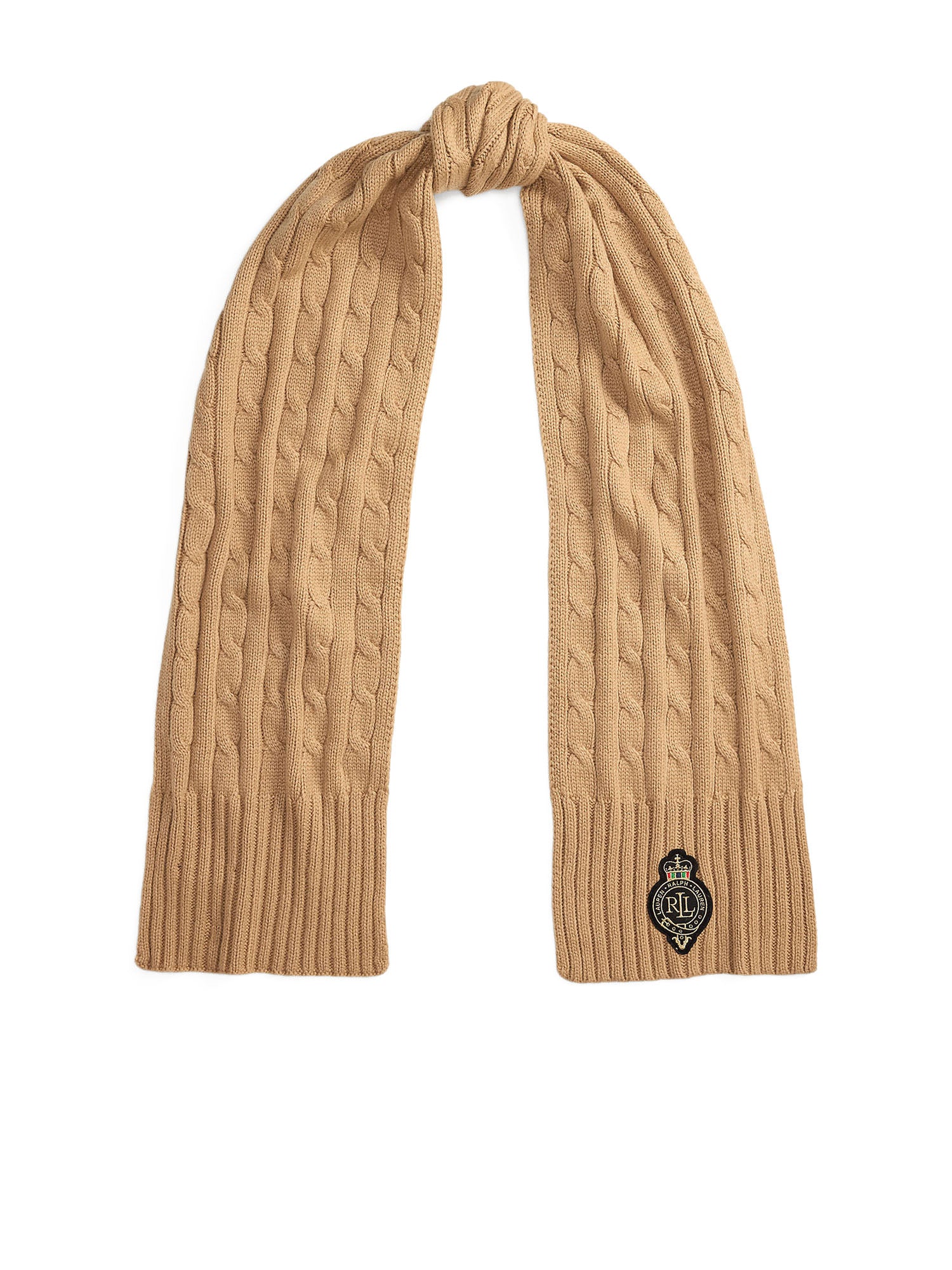 Lauren Ralph Lauren Cb Crst Sciarpa Donna Beige