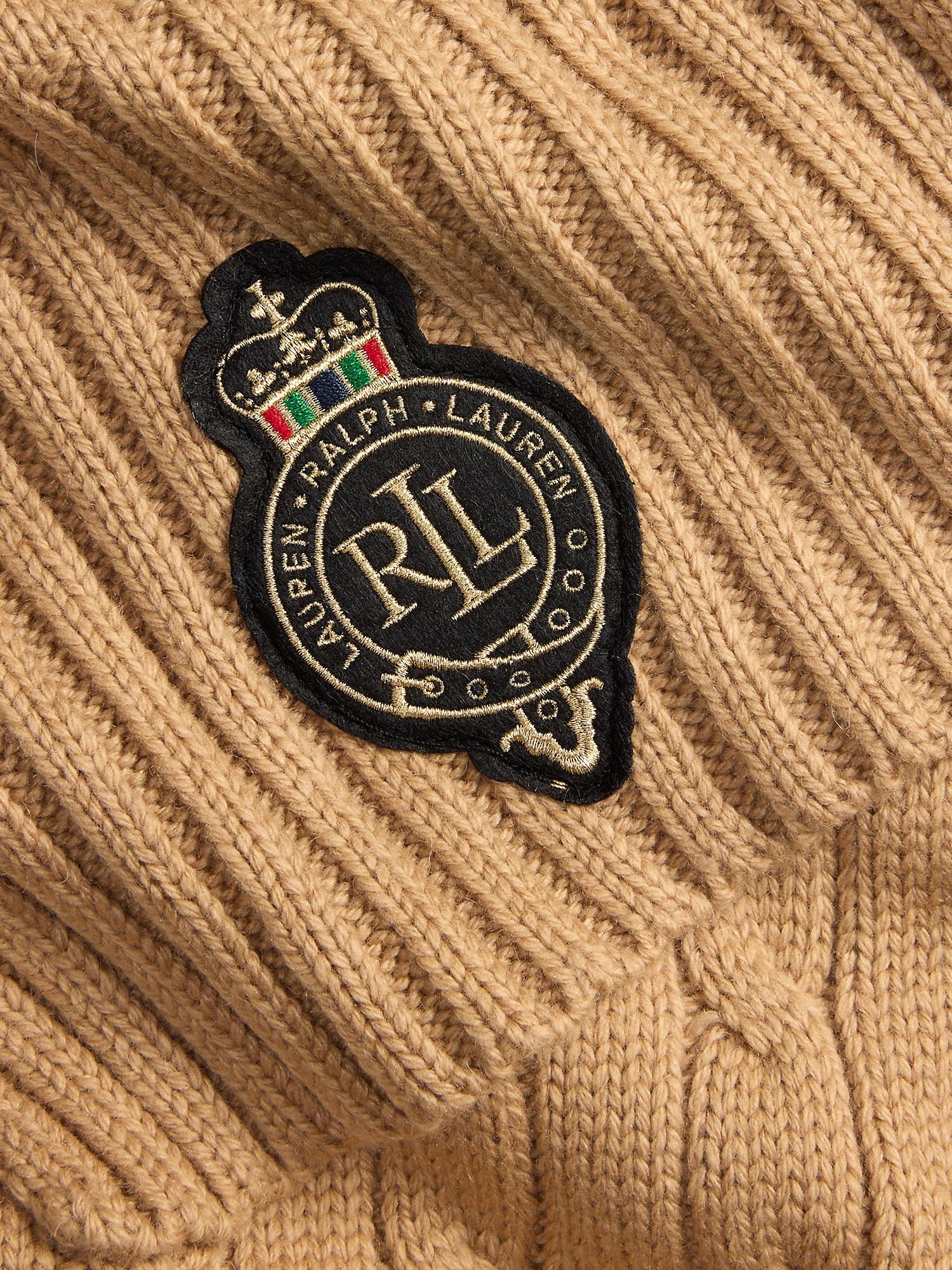 Lauren Ralph Lauren Cb Crst Sciarpa Donna Beige