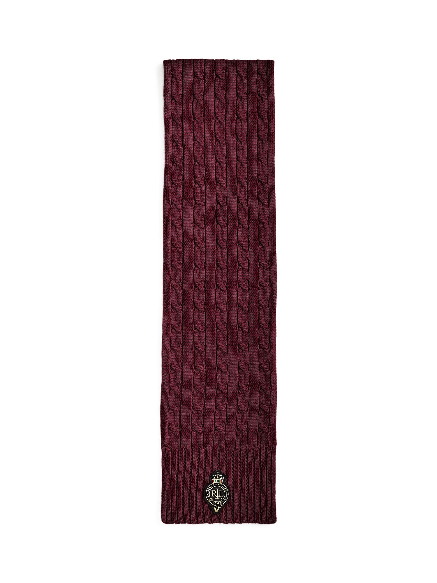 Lauren Ralph Lauren Cb Crst Sciarpa Donna Rosso