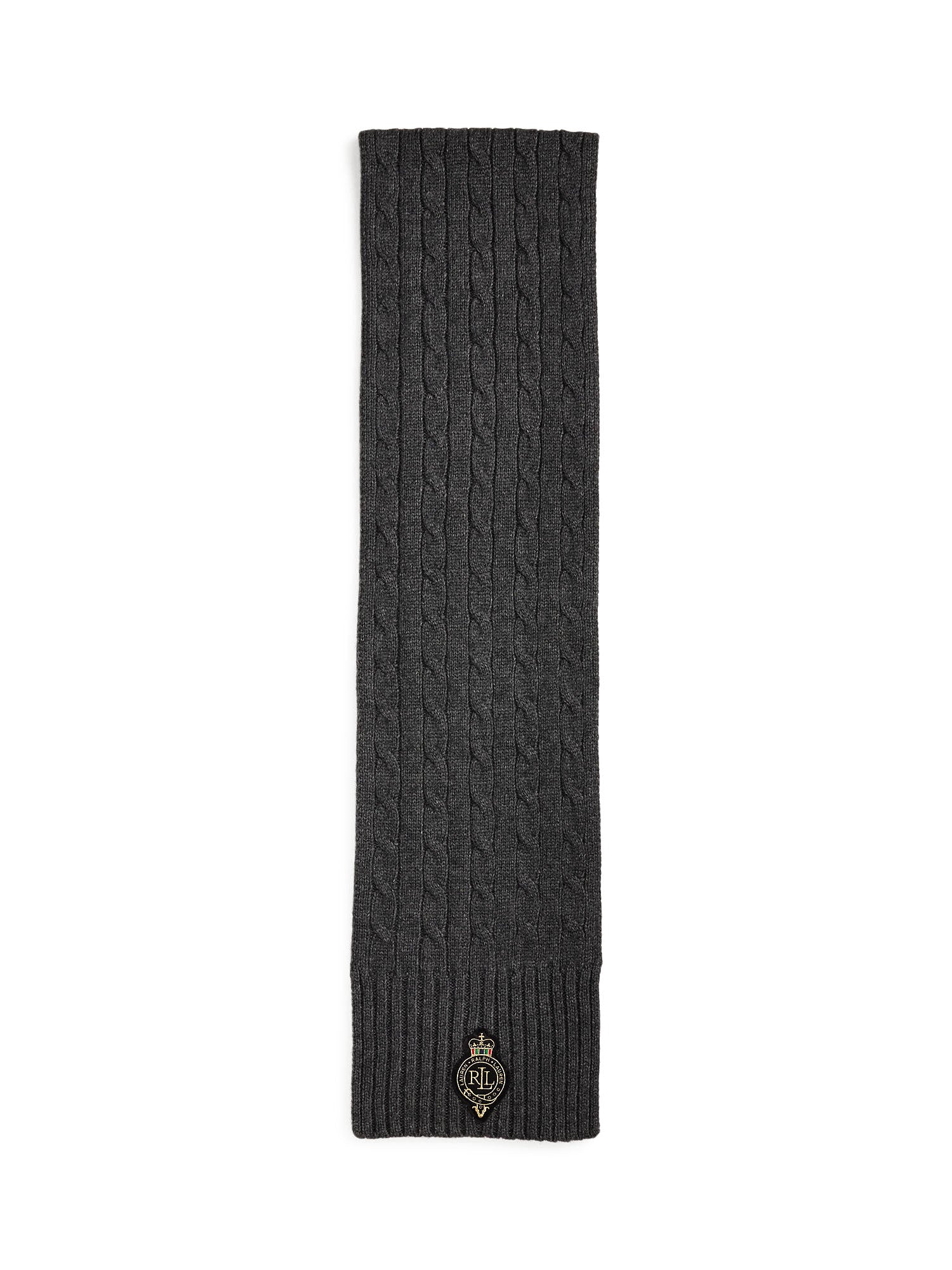 Lauren Ralph Lauren Cb Crst Sciarpa Donna Grigio