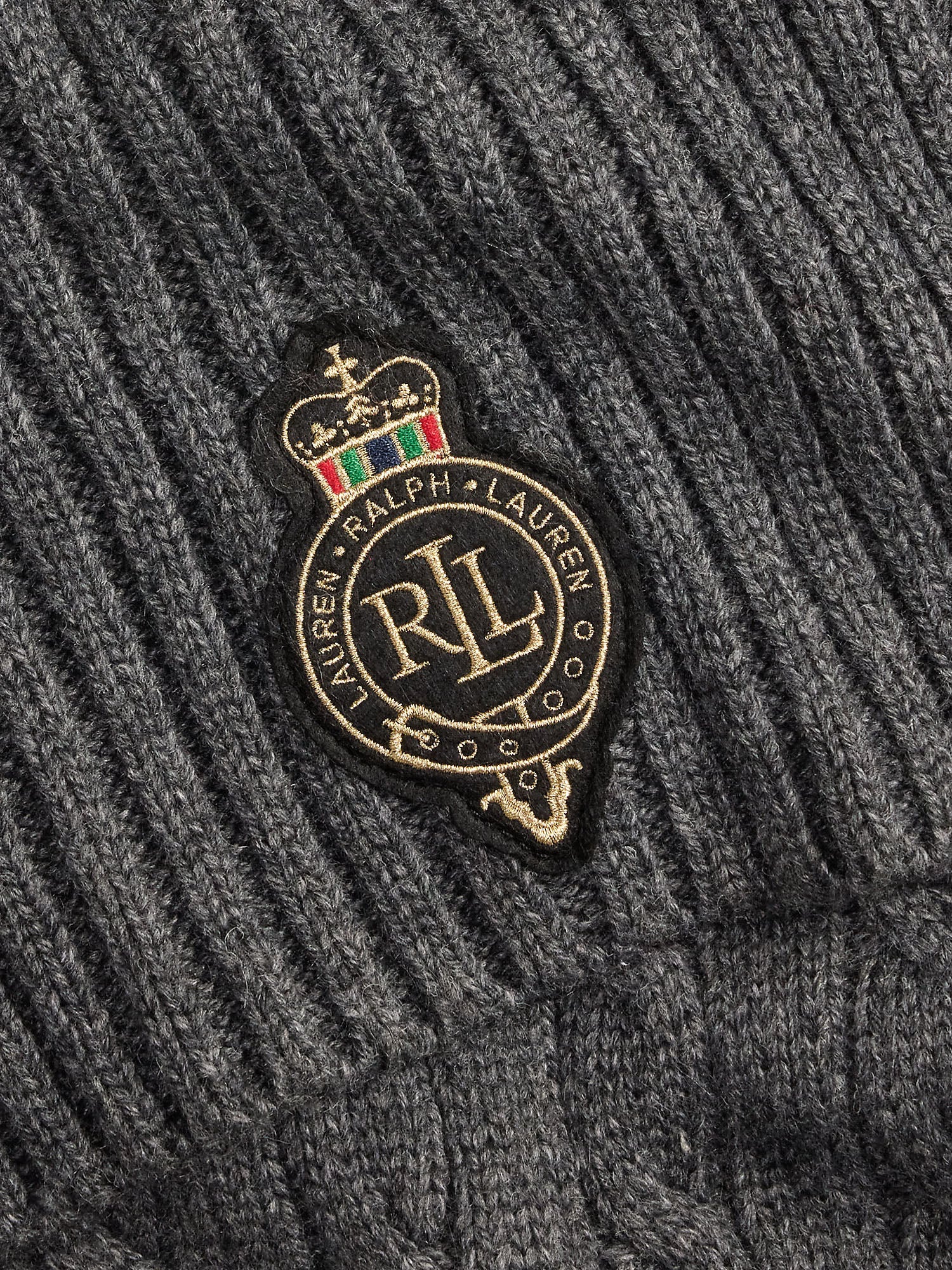 Lauren Ralph Lauren Cb Crst Sciarpa Donna Grigio