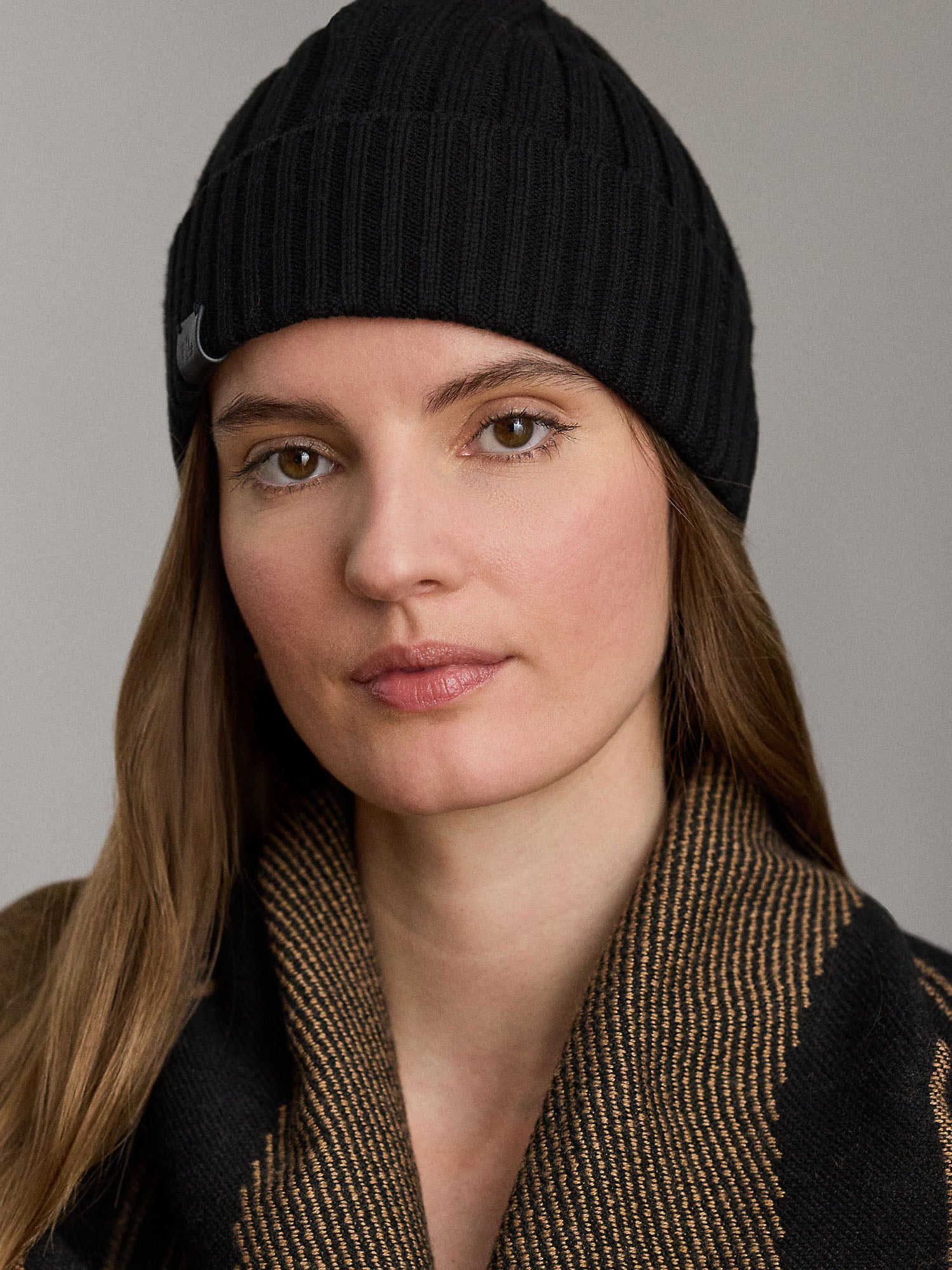 Lauren Ralph Lauren Rib Hat Nero