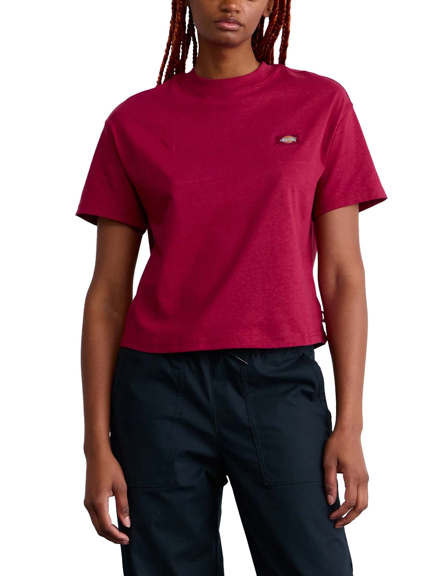 Dickies T-Shirt Oakport A Maniche Corte Rosso