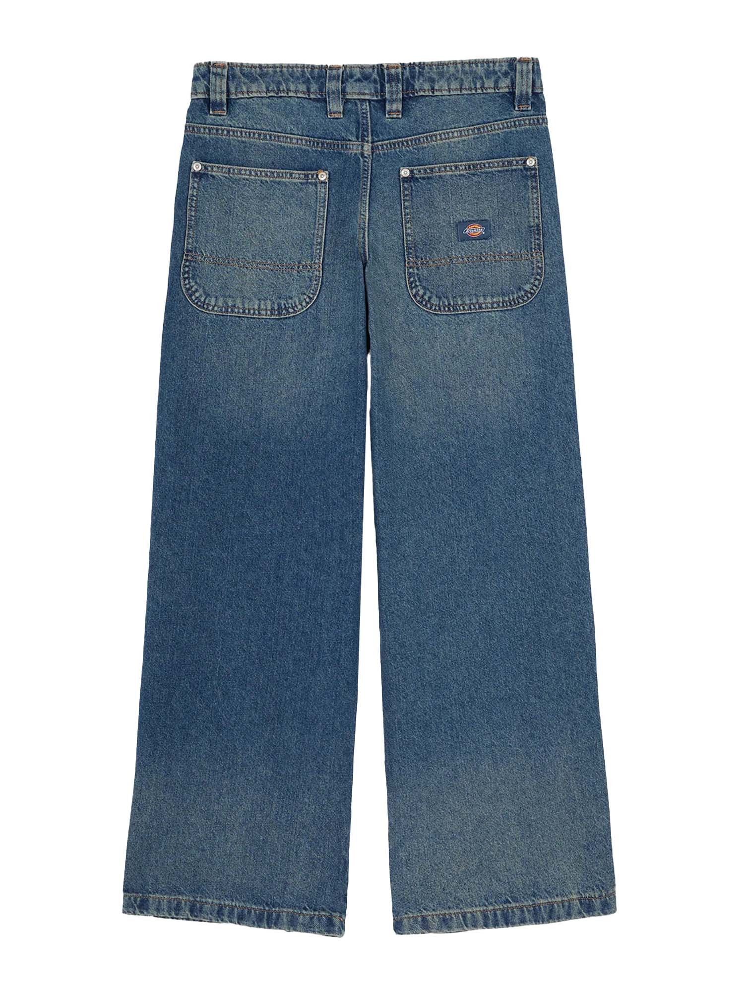 Dickies Jeans dritti e loose Mechanic Donna Blu