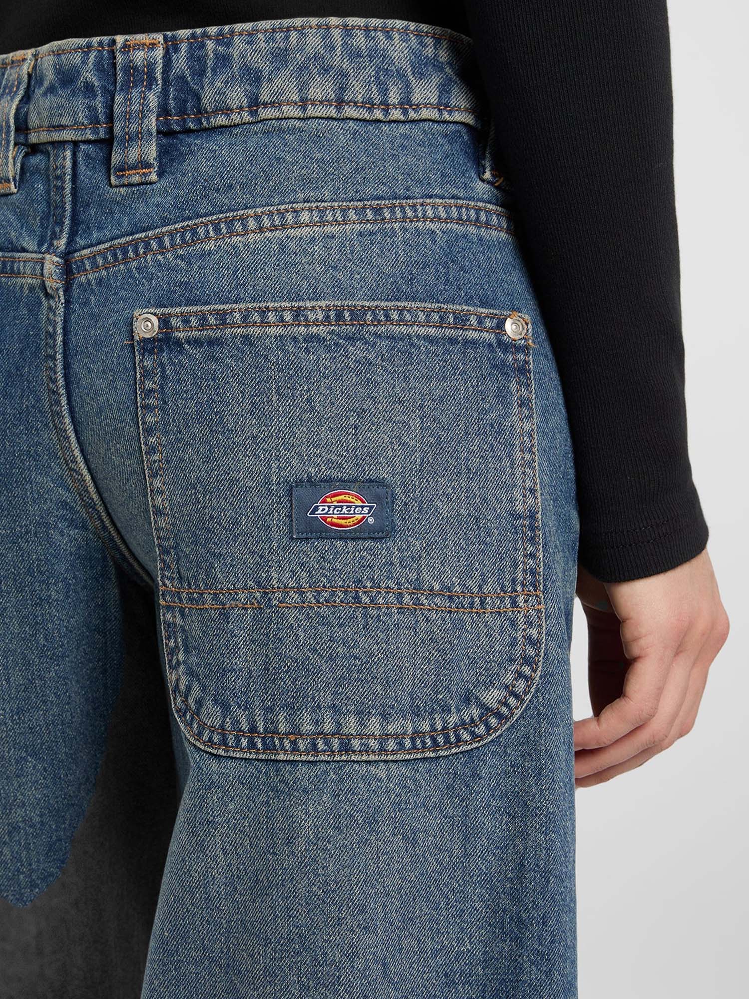 Dickies Jeans dritti e loose Mechanic Donna Blu