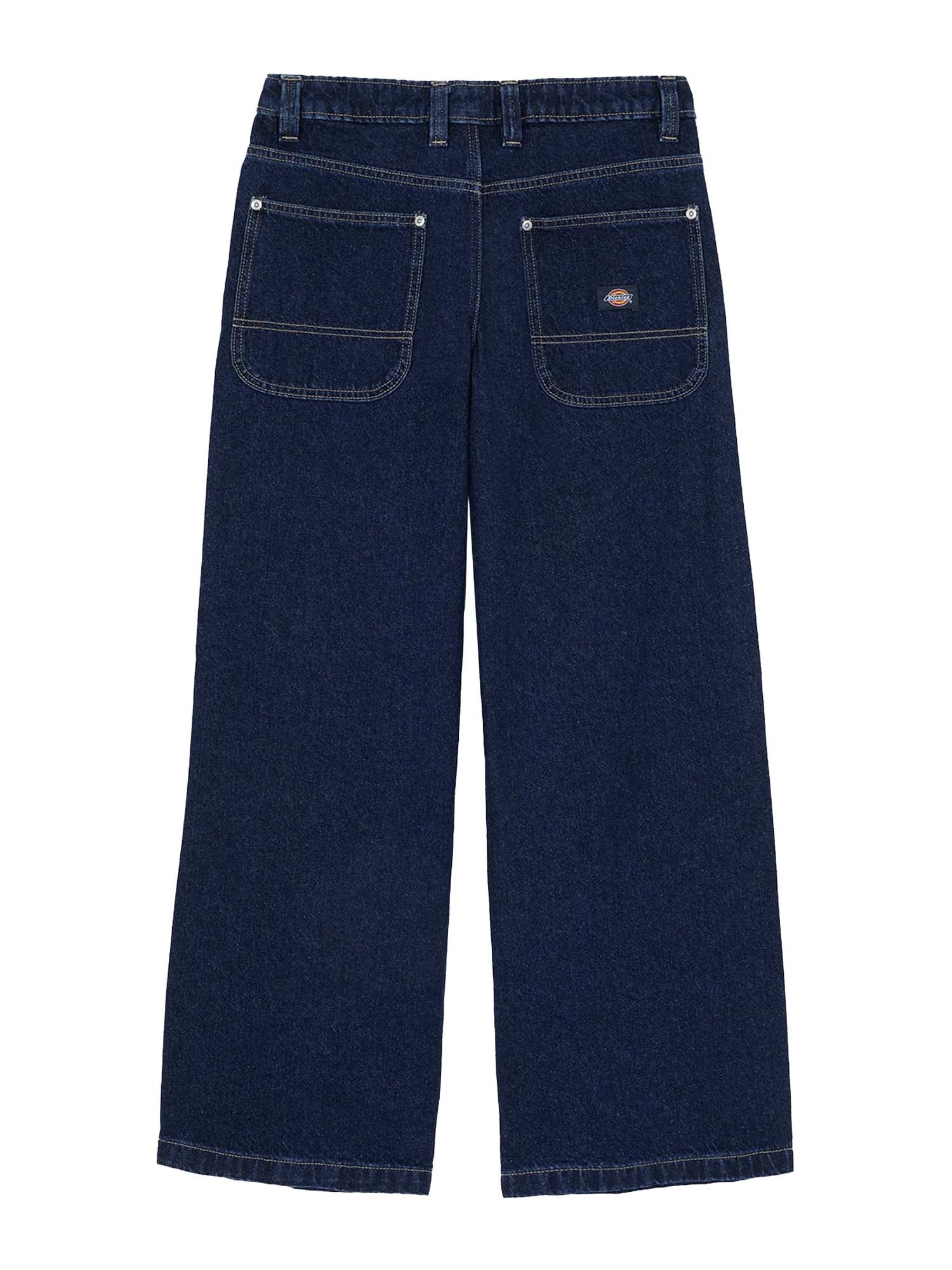 Dickies Jeans dritti e loose Mechanic Donna Blu