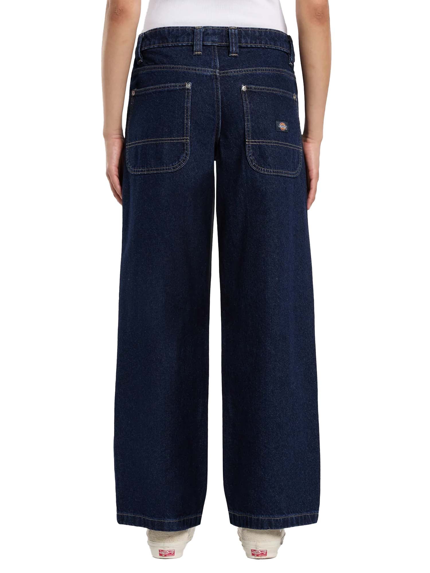 Dickies Jeans dritti e loose Mechanic Donna Blu