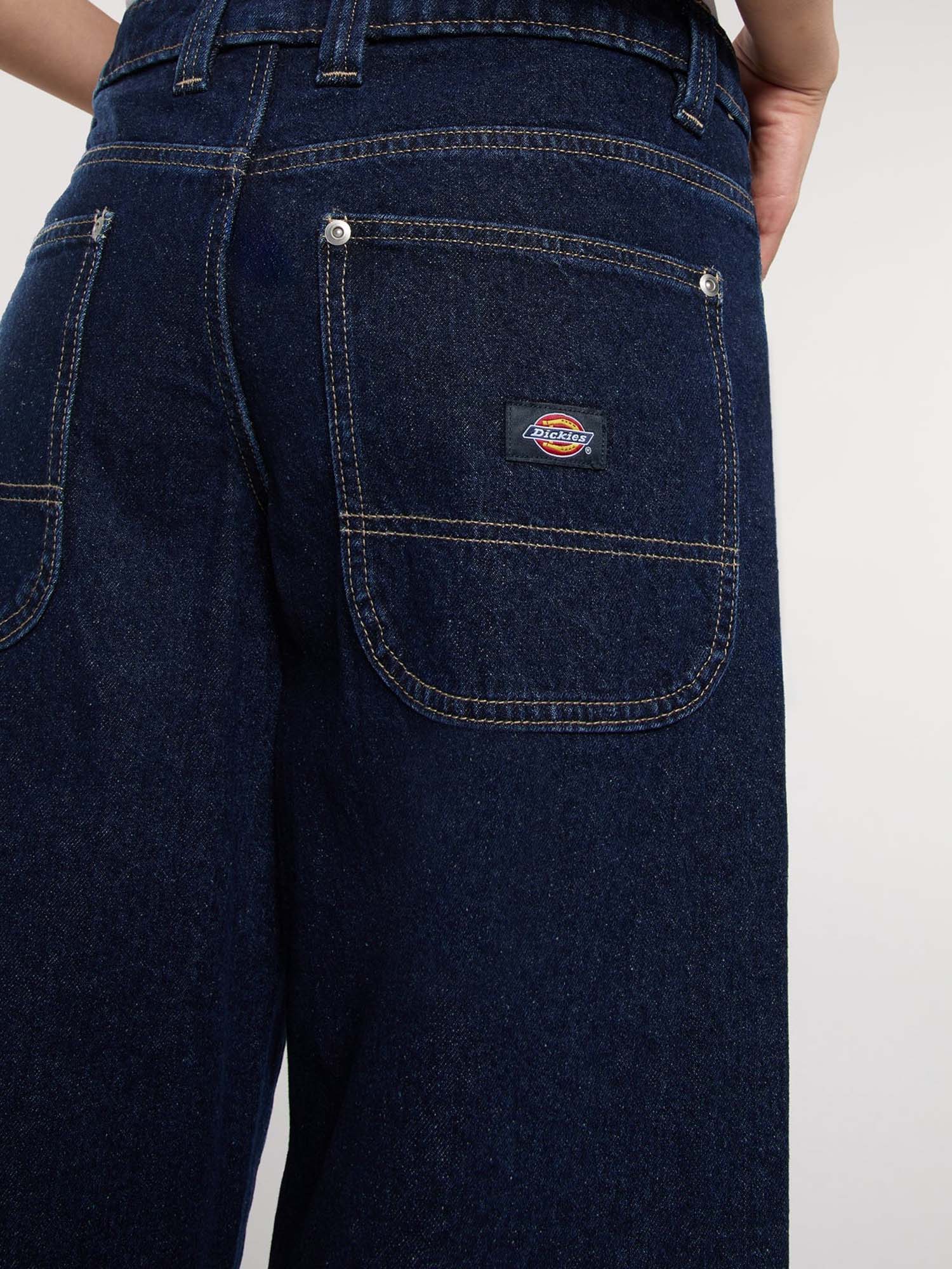 Dickies Jeans dritti e loose Mechanic Donna Blu
