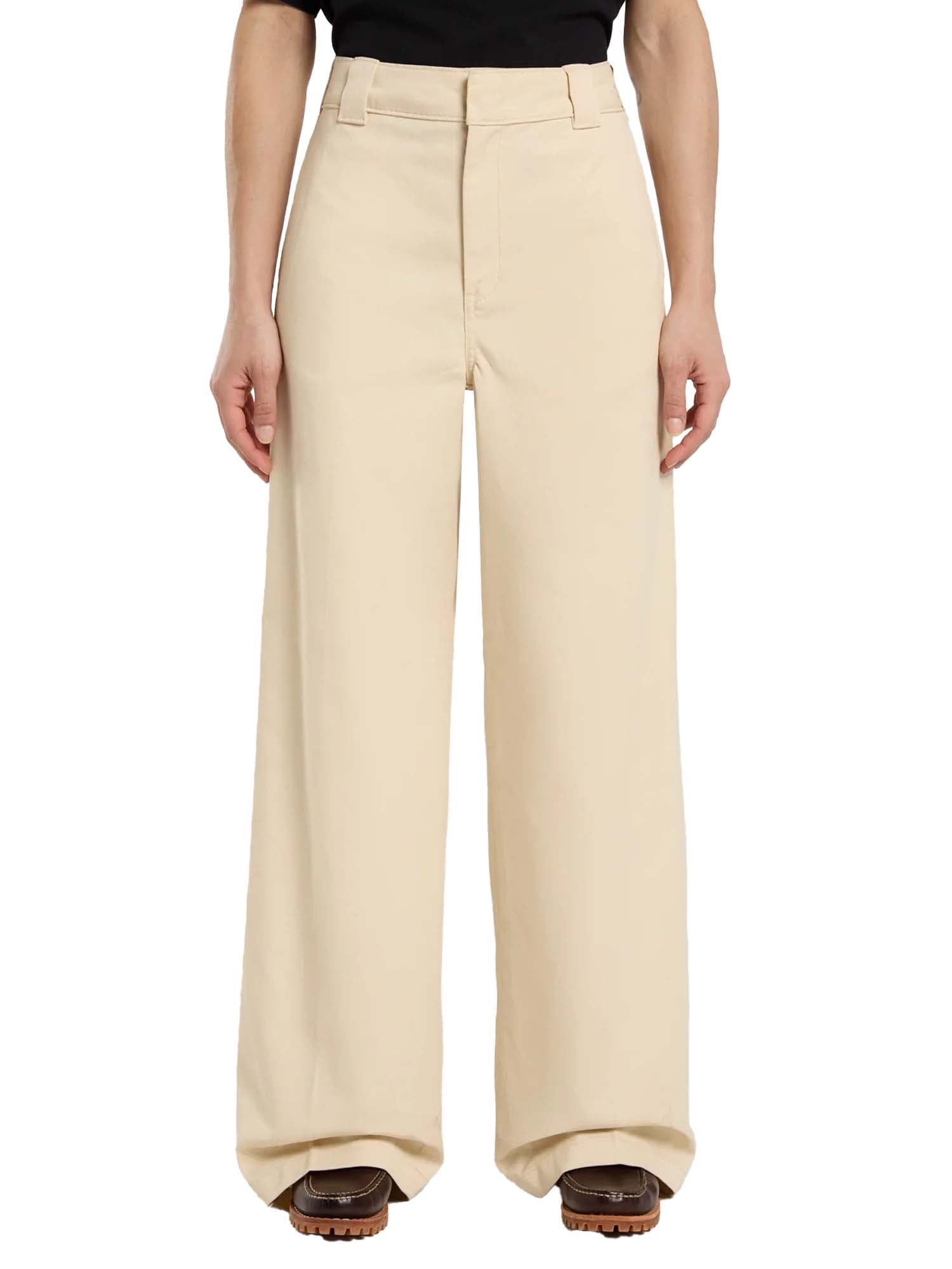 Dickies Pantaloni Wide Leg Work Donna Beige
