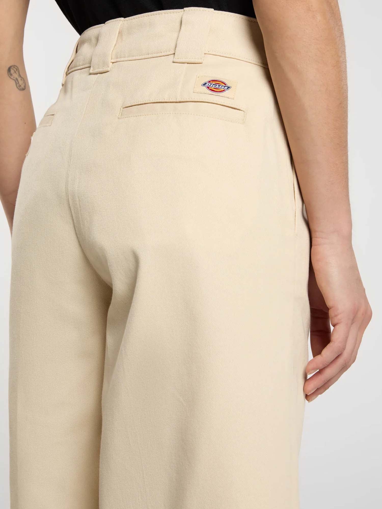 Dickies Pantaloni Wide Leg Work Donna Beige