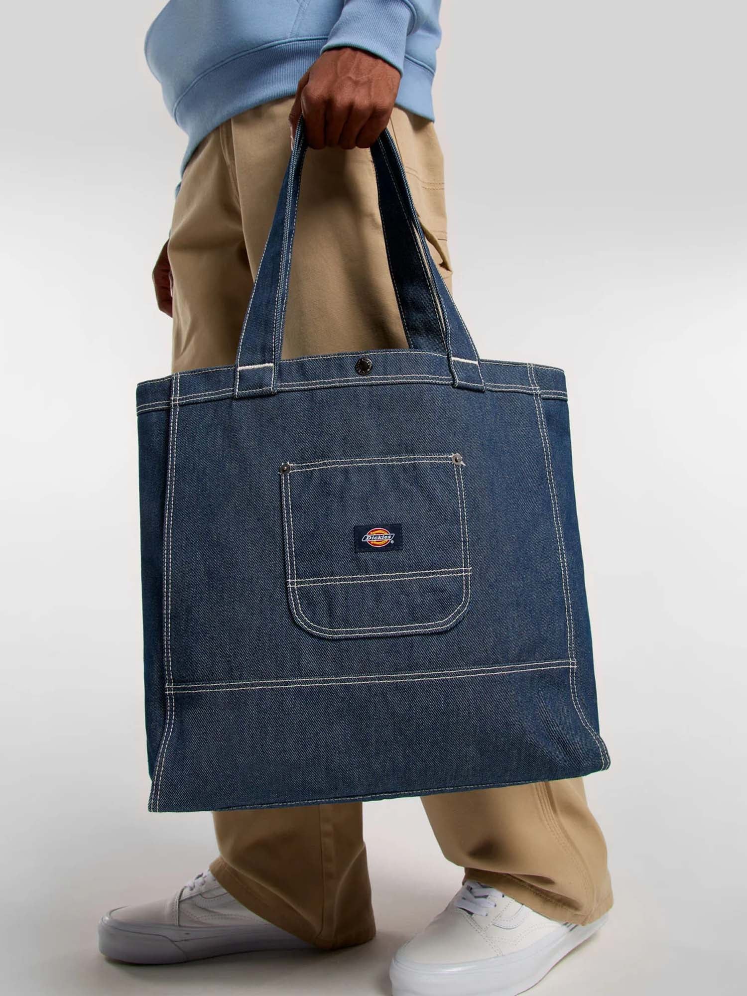 Dickies Borsa tote denim Blu