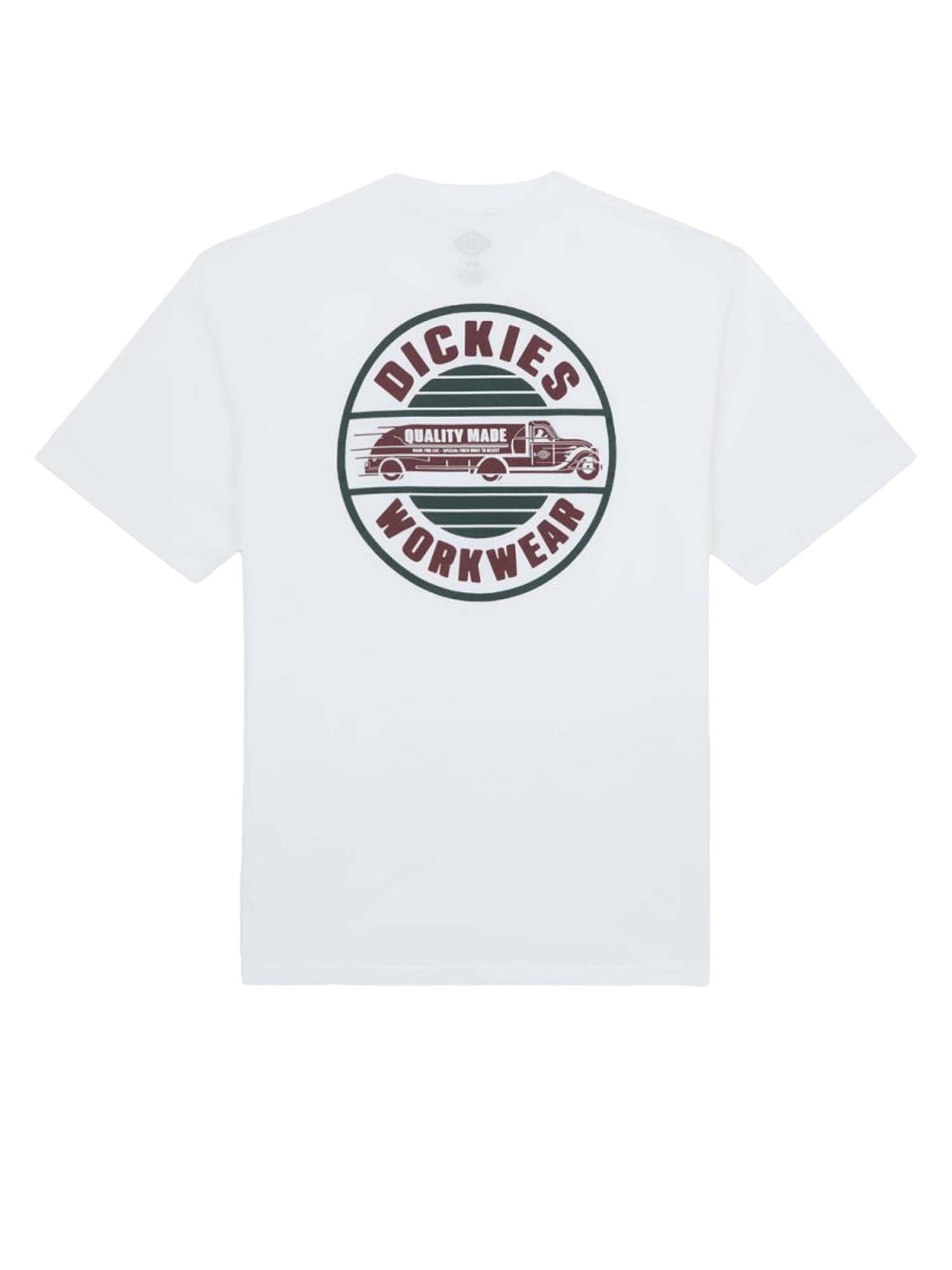 Dickies T-shirt leggera Circle Bianco