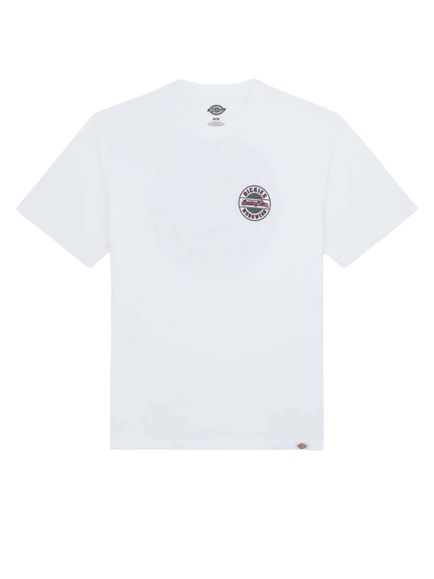 Dickies T-shirt leggera Circle Bianco