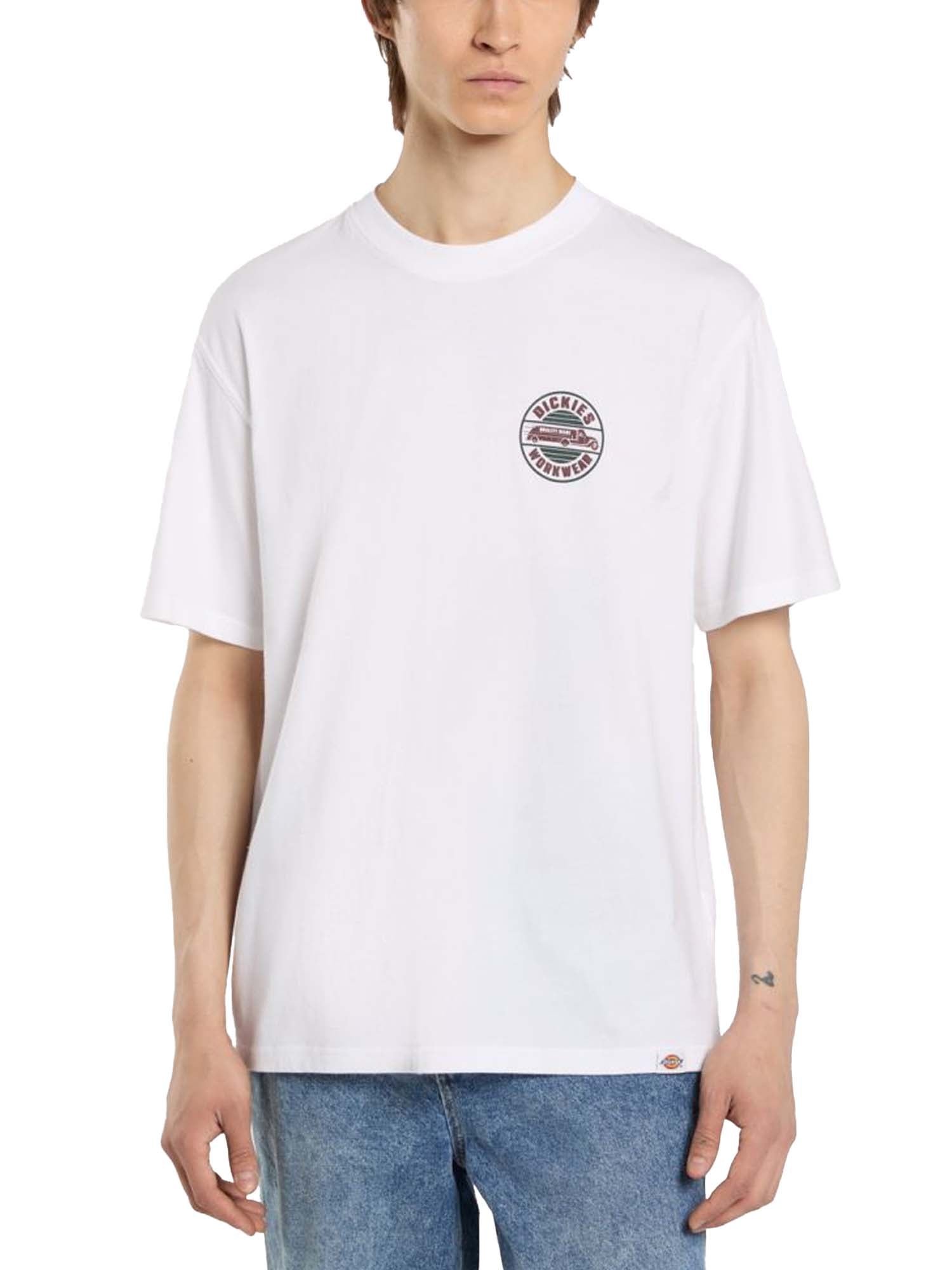 Dickies T-shirt leggera Circle Bianco
