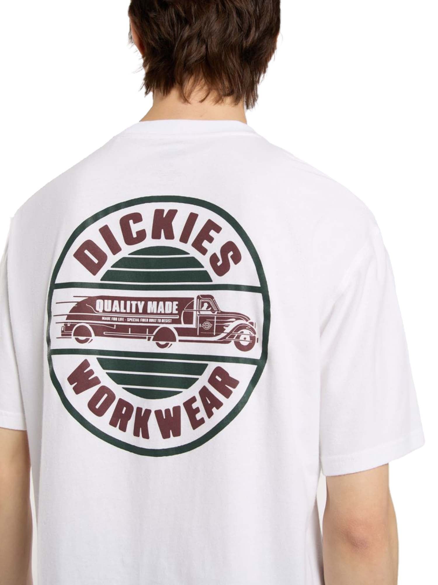 Dickies T-shirt leggera Circle Bianco