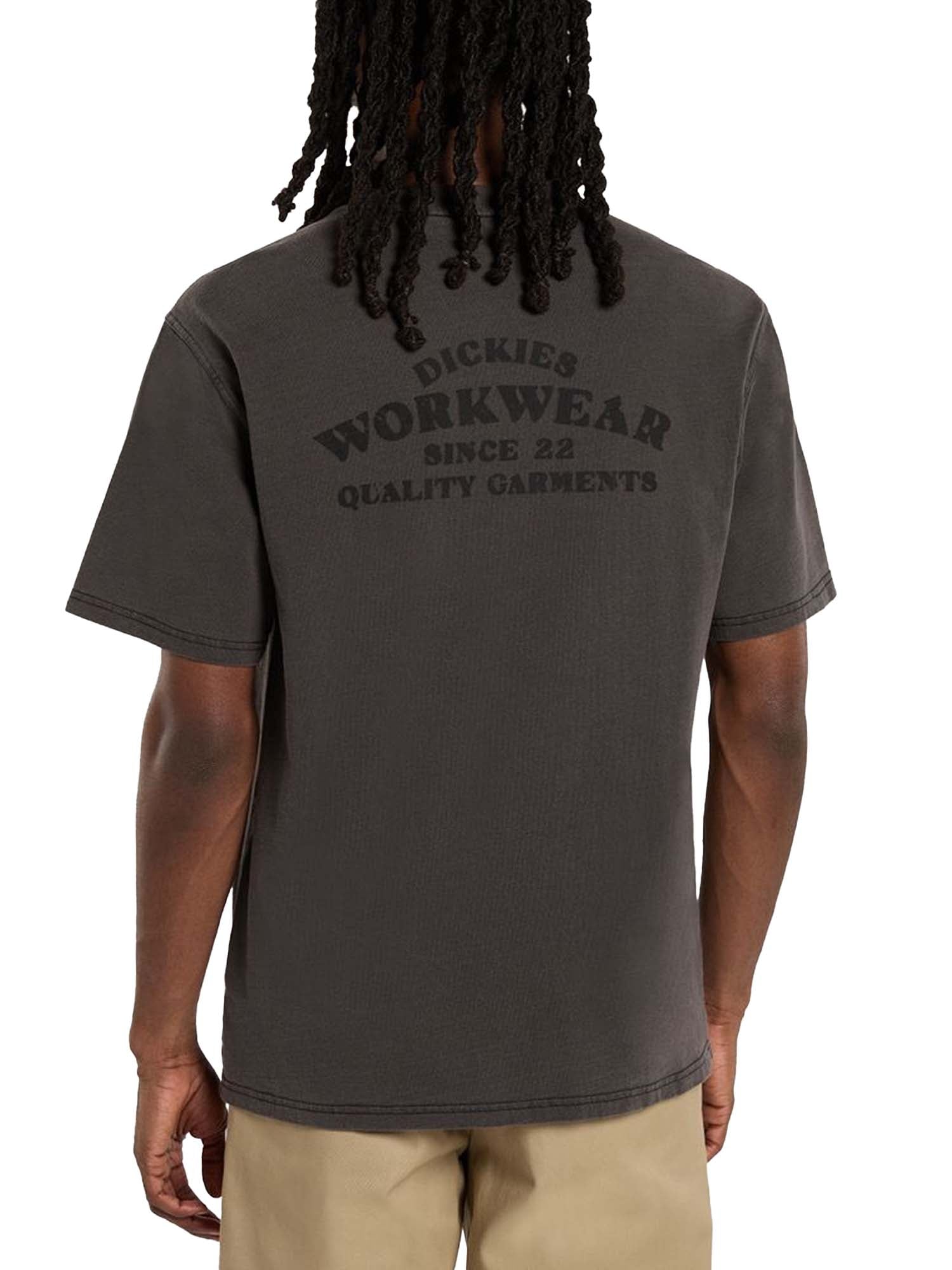 Dickies T-shirt tinta in capo di peso medio Christiana Nero