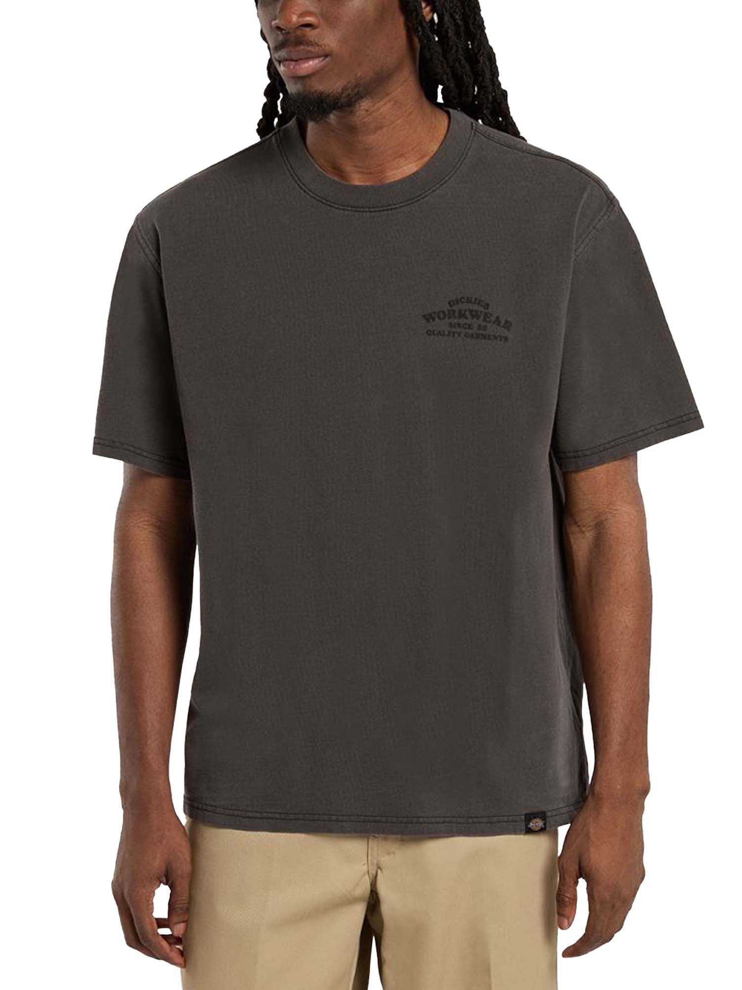 Dickies T-shirt tinta in capo di peso medio Christiana Nero