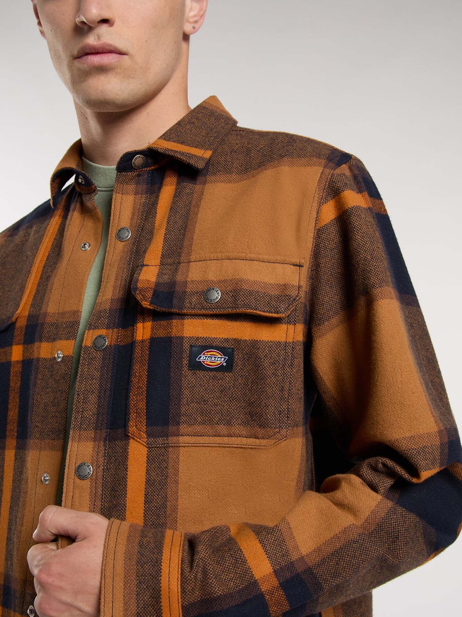 Dickies Camicia Nimmons A Maniche Lunghe Blu