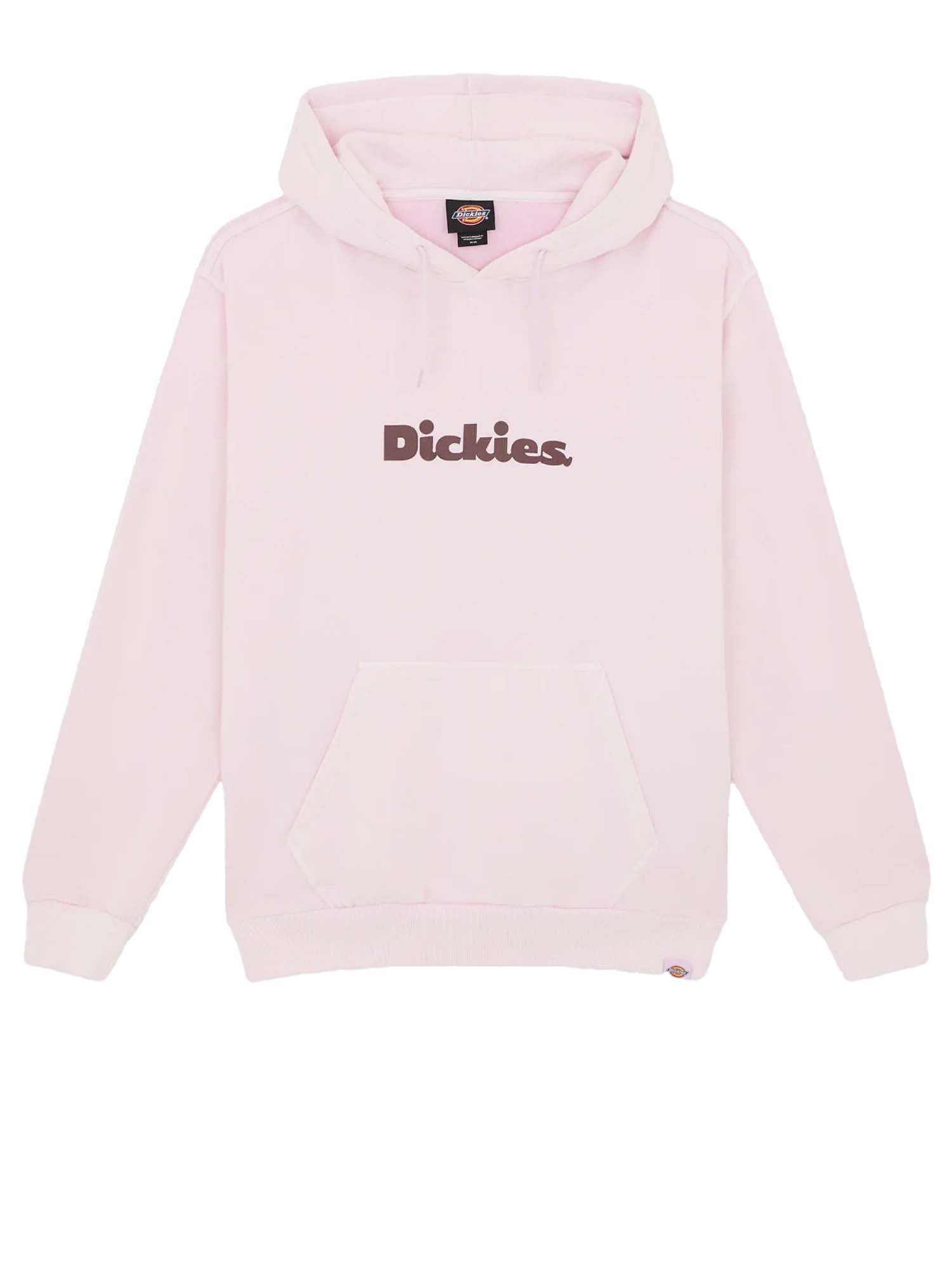 Dickies Felpa con cappuccio Slayden tinta in capo Rosa
