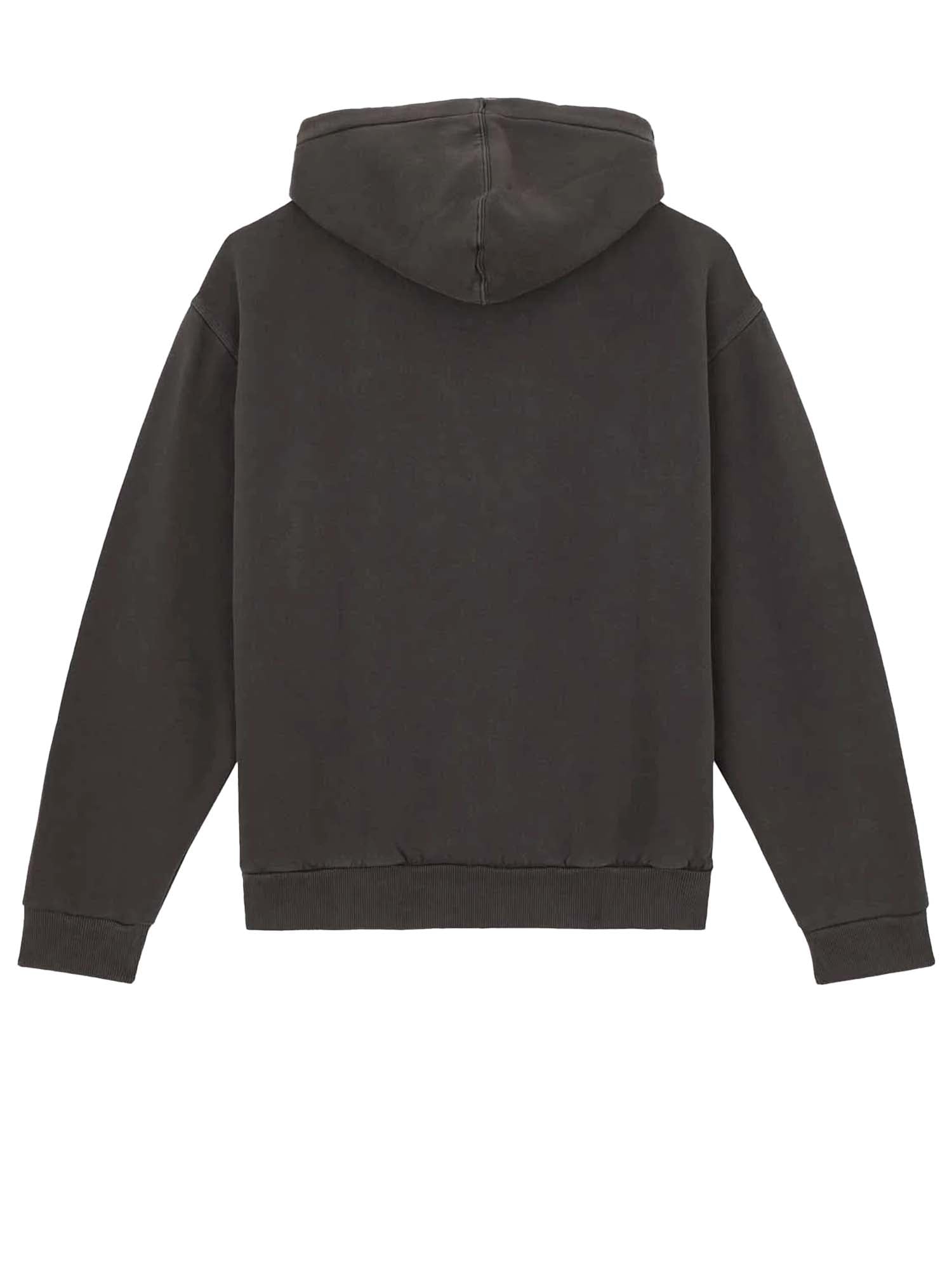 Dickies Felpa con cappuccio Slayden tinta in capo Nero