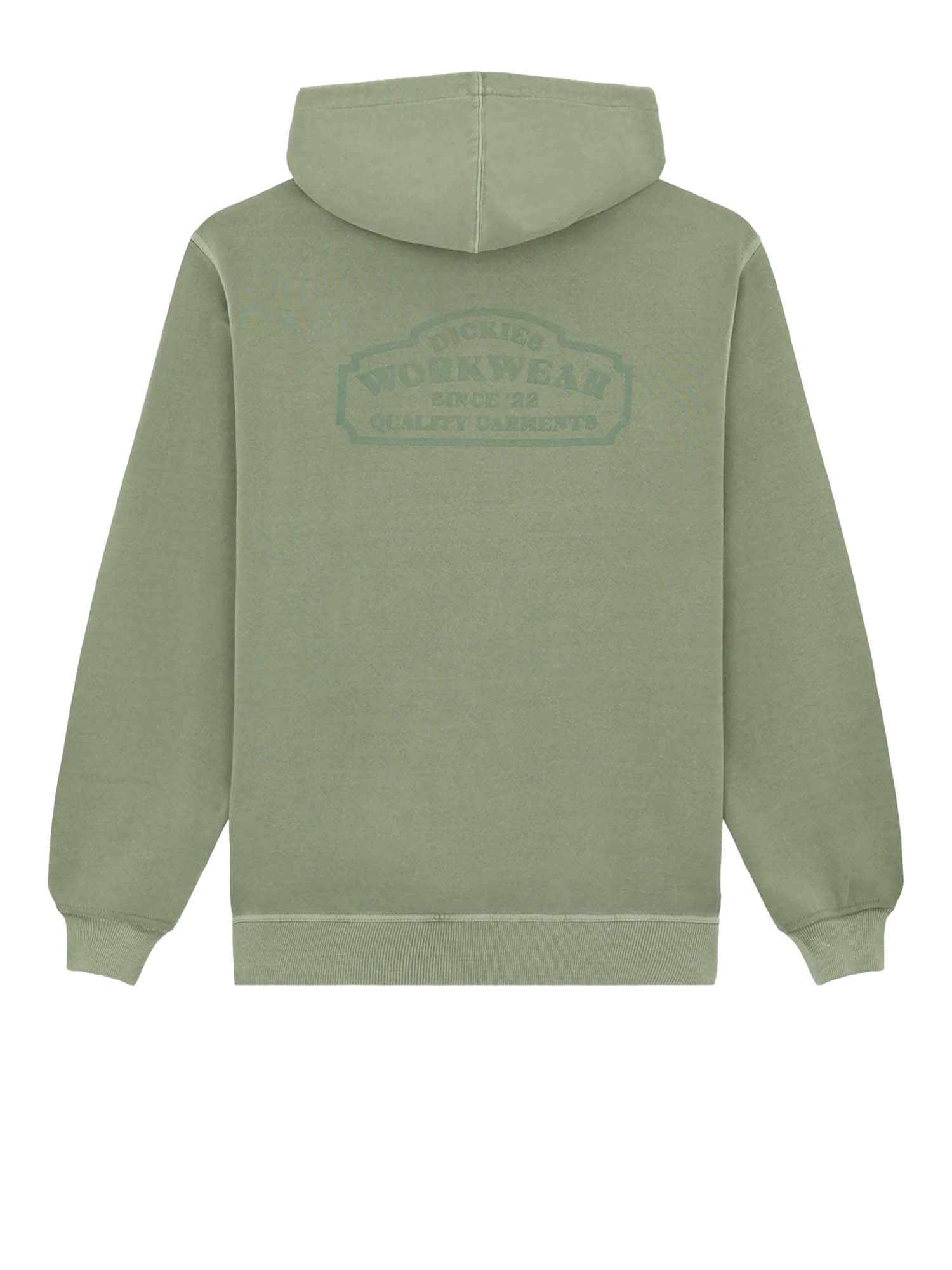 Dickies Felpa con cappuccio Christiana tinta in capo Verde