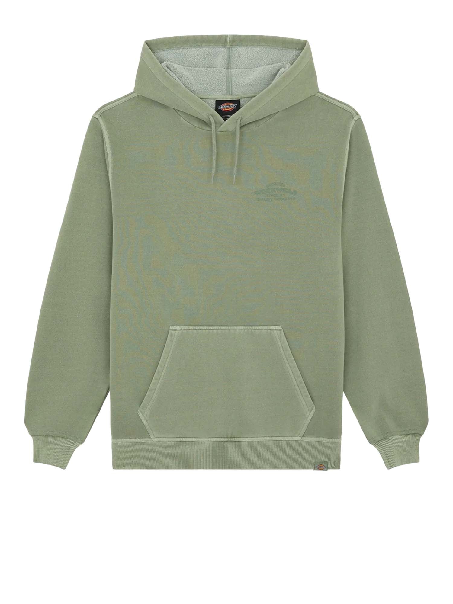 Dickies Felpa con cappuccio Christiana tinta in capo Verde