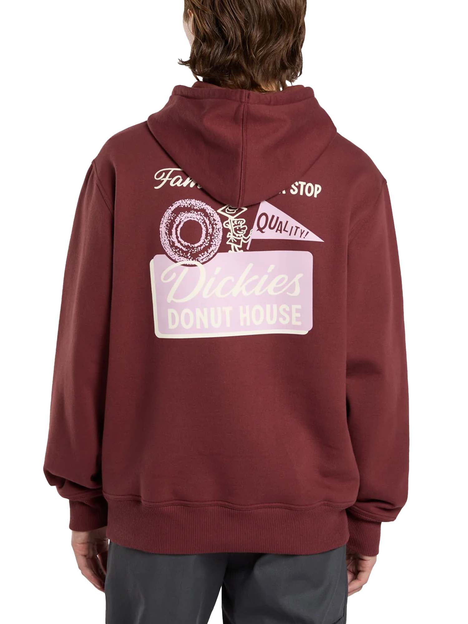 Dickies Felpa con cappuccio Donut House Bordeaux