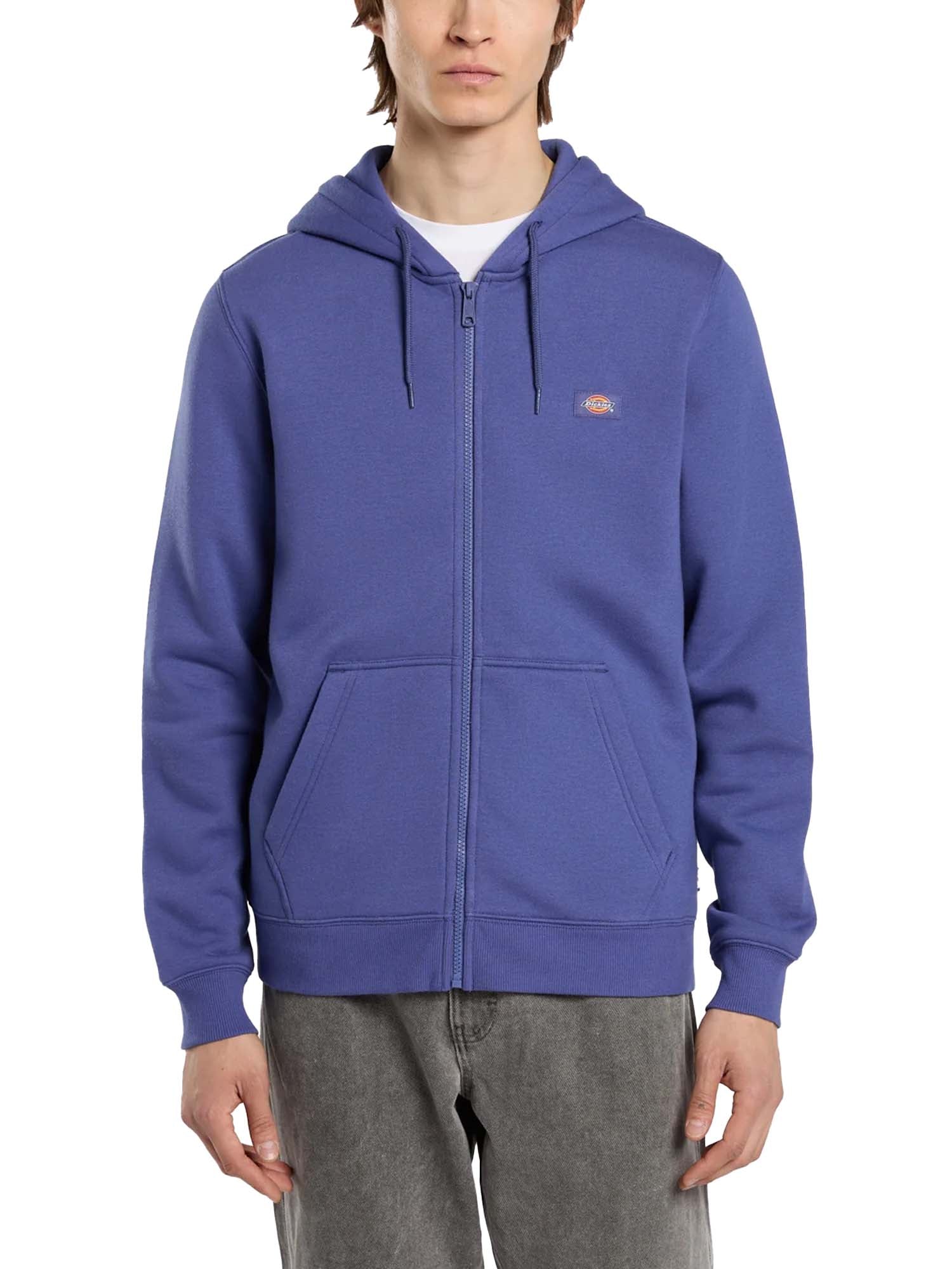 Dickies Felpa con cappuccio e zip Oakport Blu