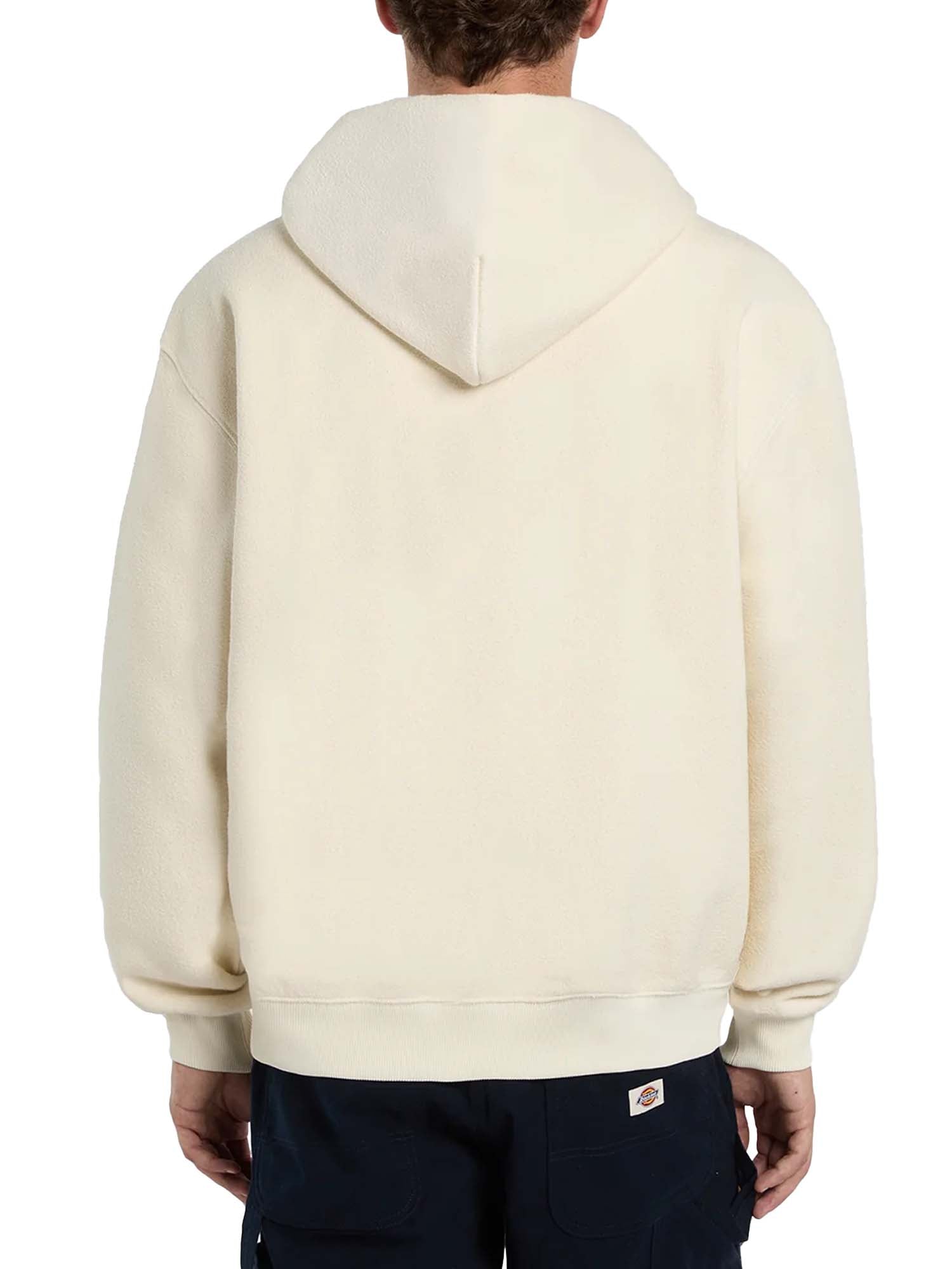 Dickies Felpa con cappuccio e zip Mineral Bianco