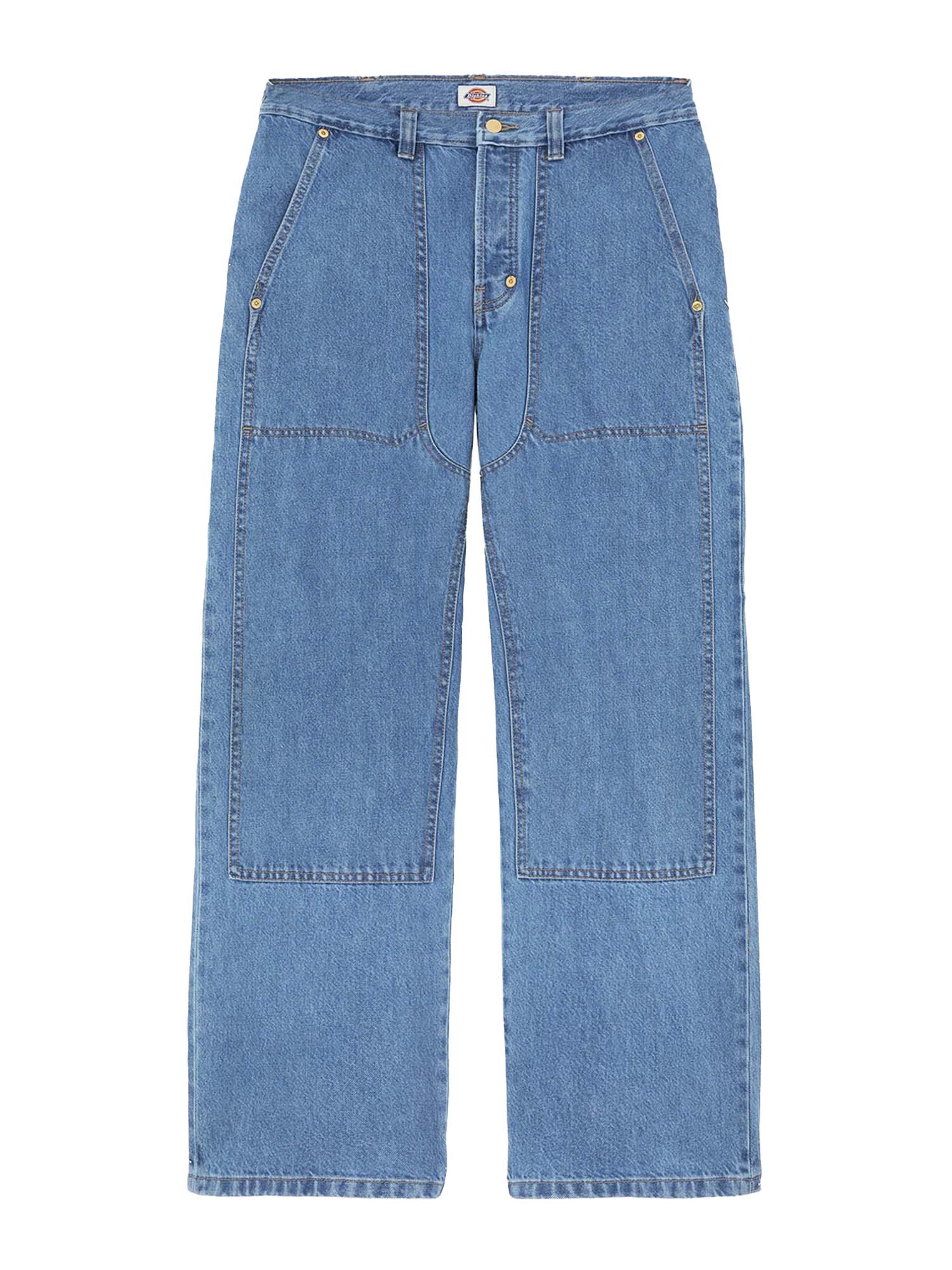 Dickies Jeans relaxed double knee Trucker Azzurro