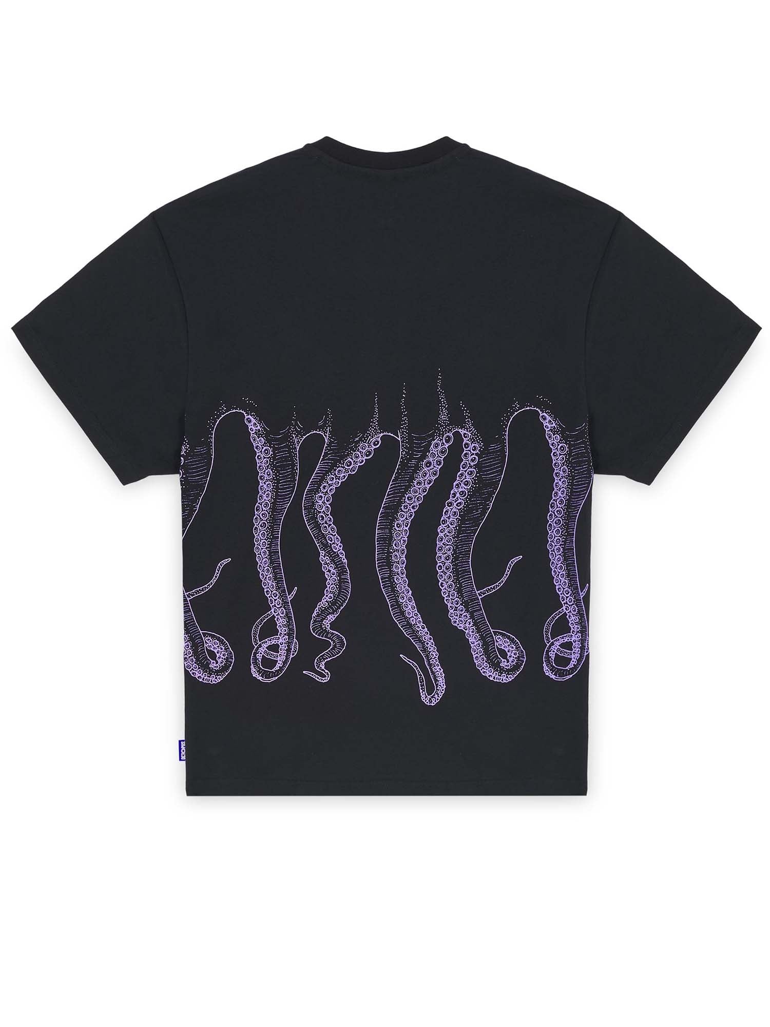 Octopus Octopus Outline Tee Nero